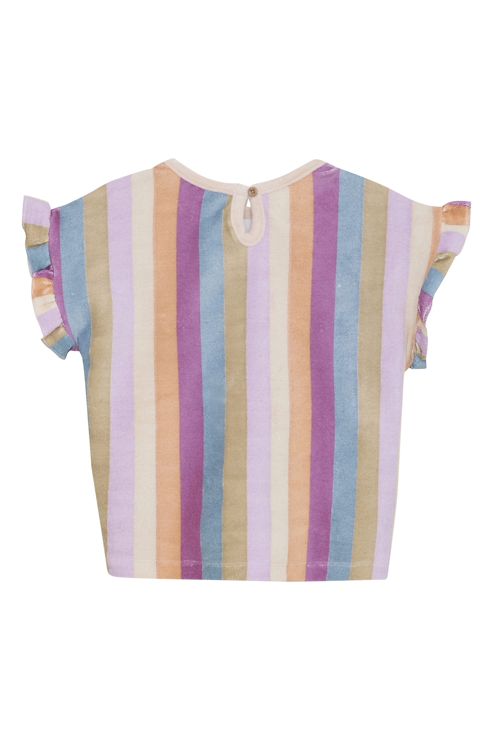 Daily7 Tshirt terry stripe Paars-1 3