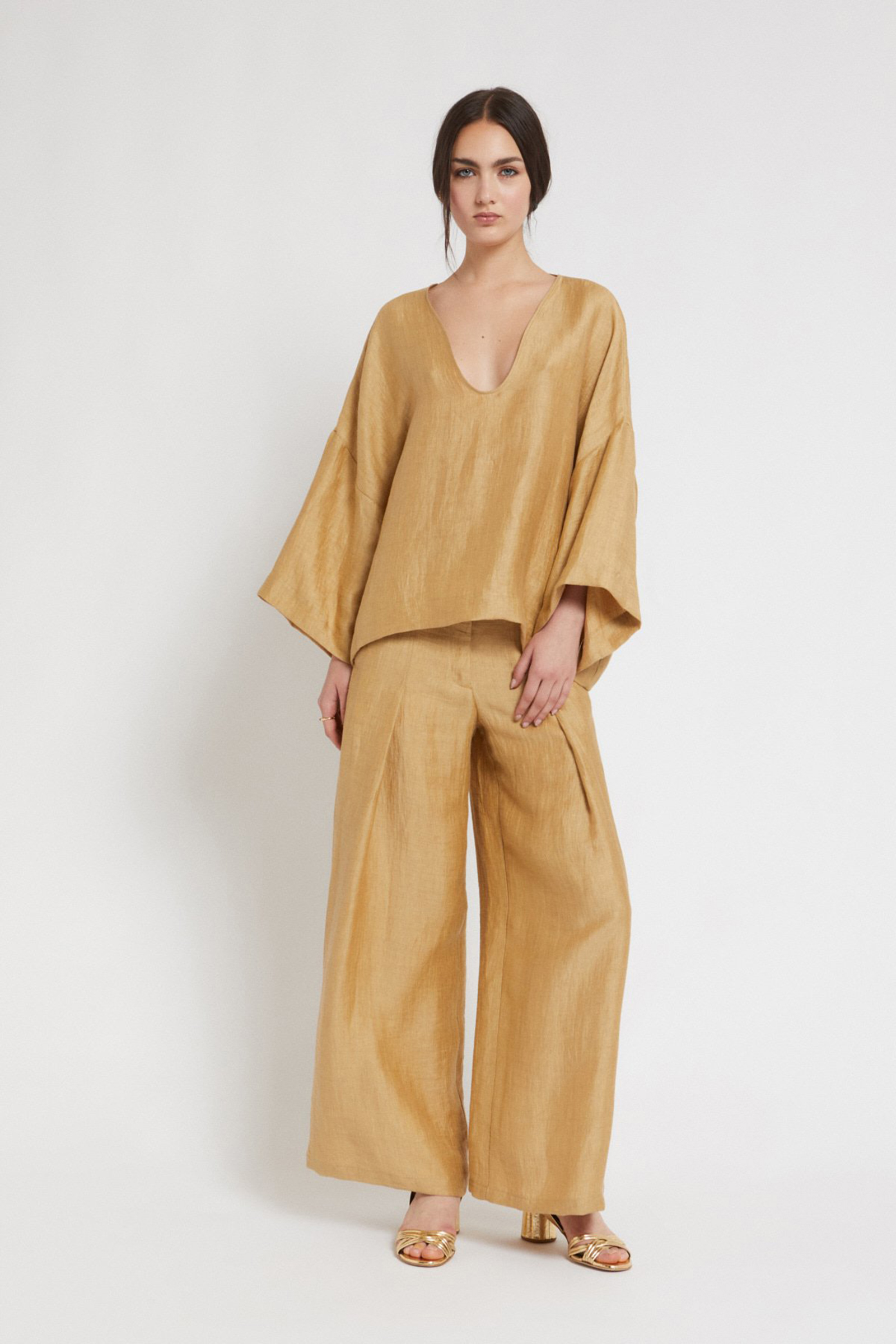 Dames broek goud