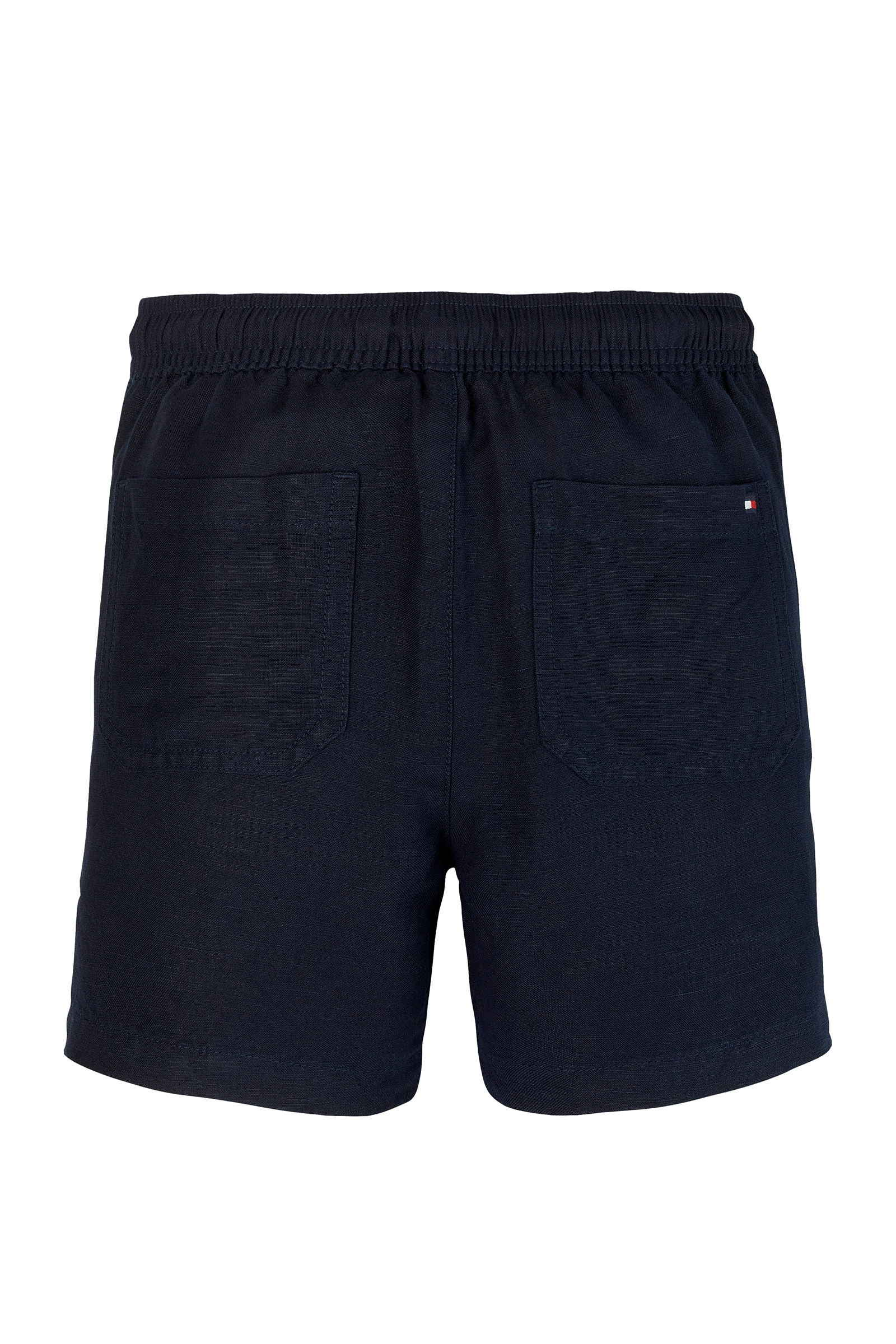 Tommy Hilfiger Linen viscose short Blauw-1 2