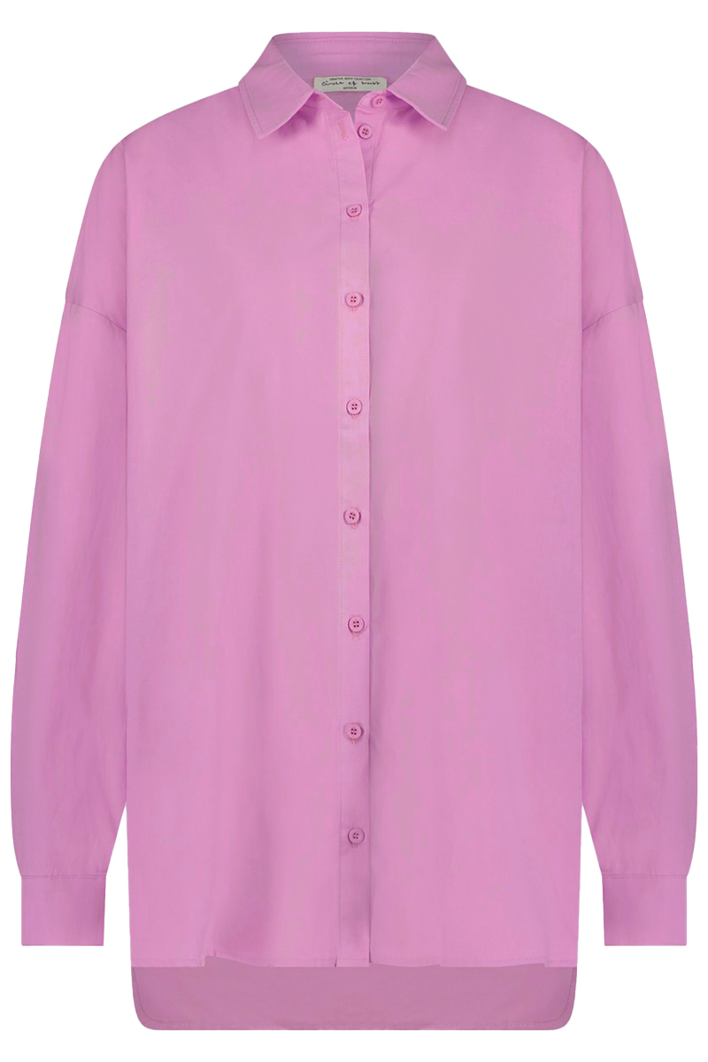 Dames blouse lange mouw paars