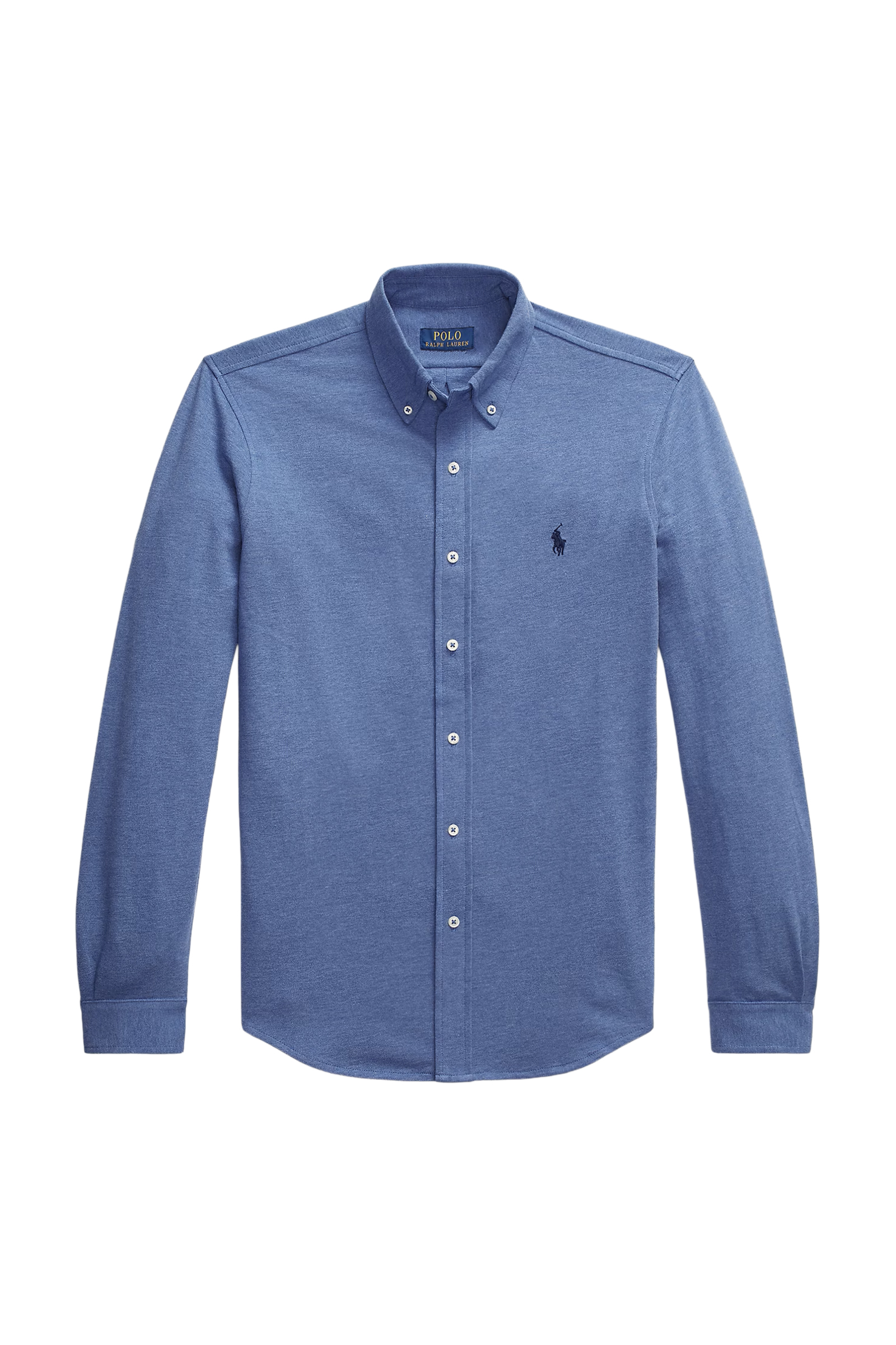 Heren overhemd lm casual blauw