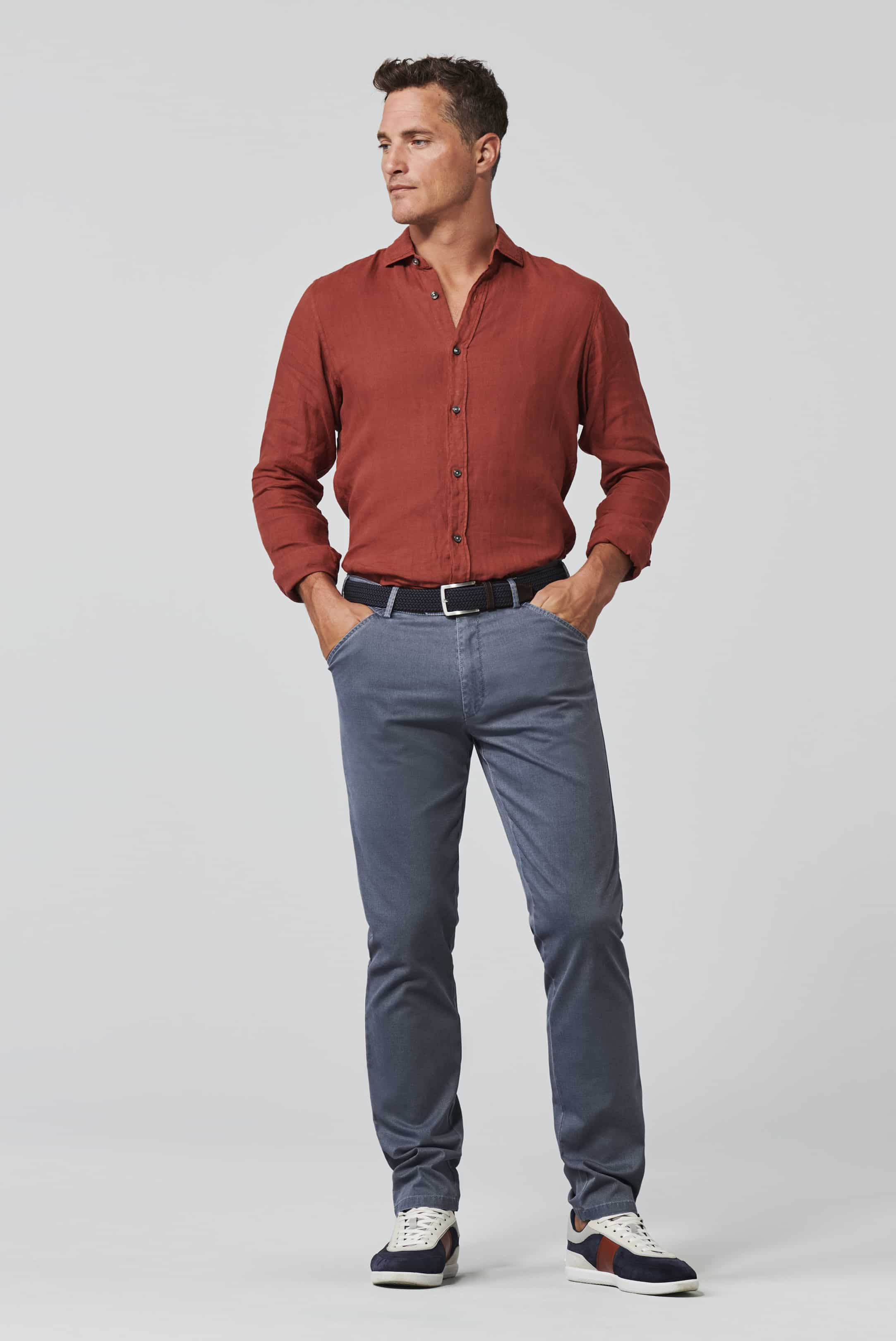 Heren broek blauw