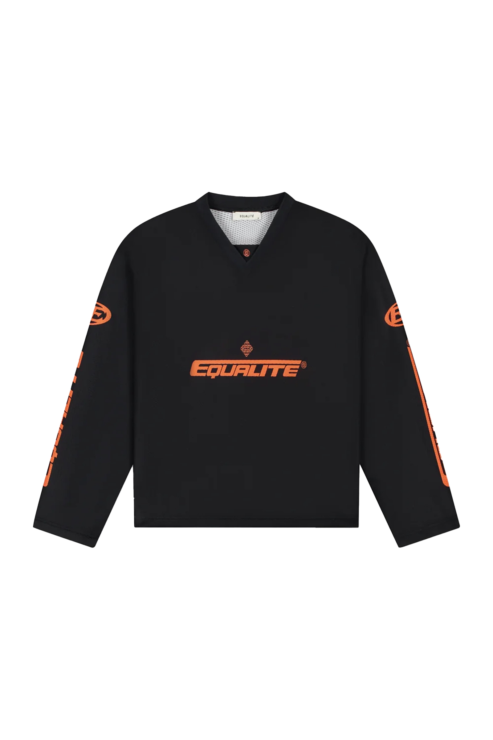 Heren t-shirt lange mouw zwart