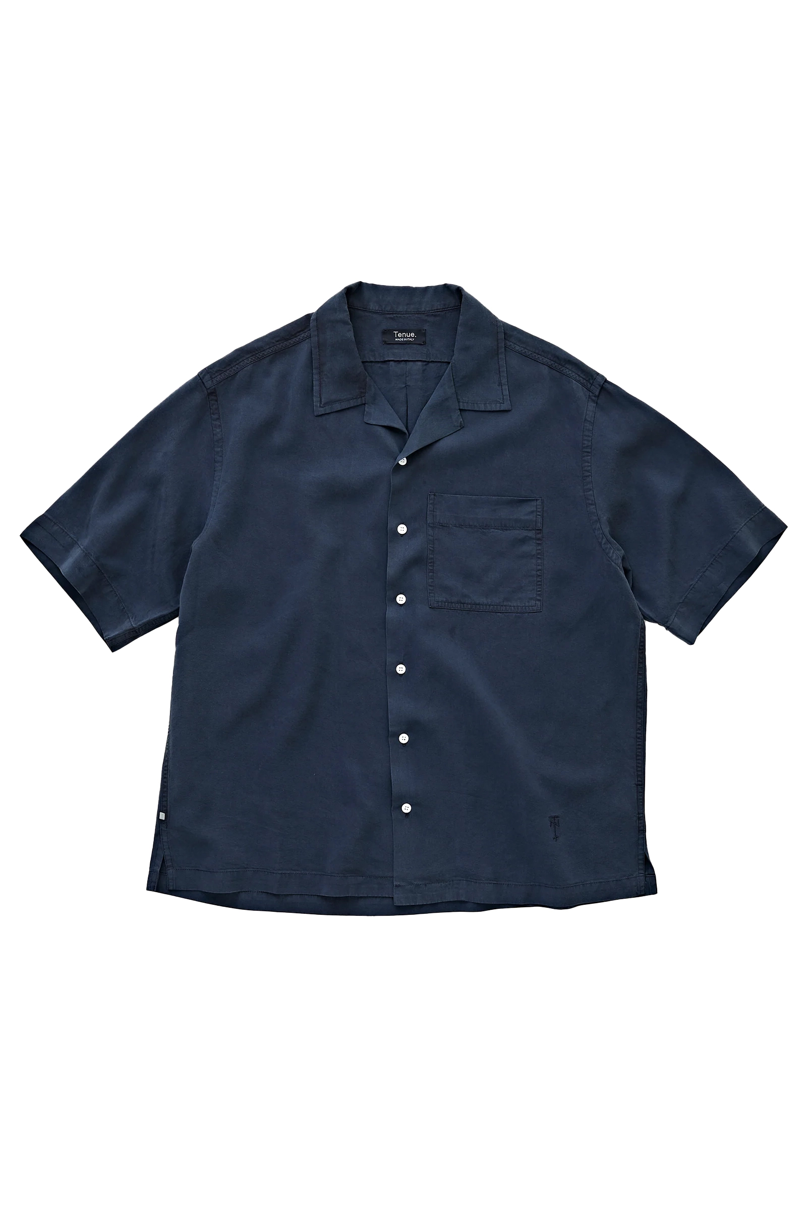 Heren overhemd km casual blauw