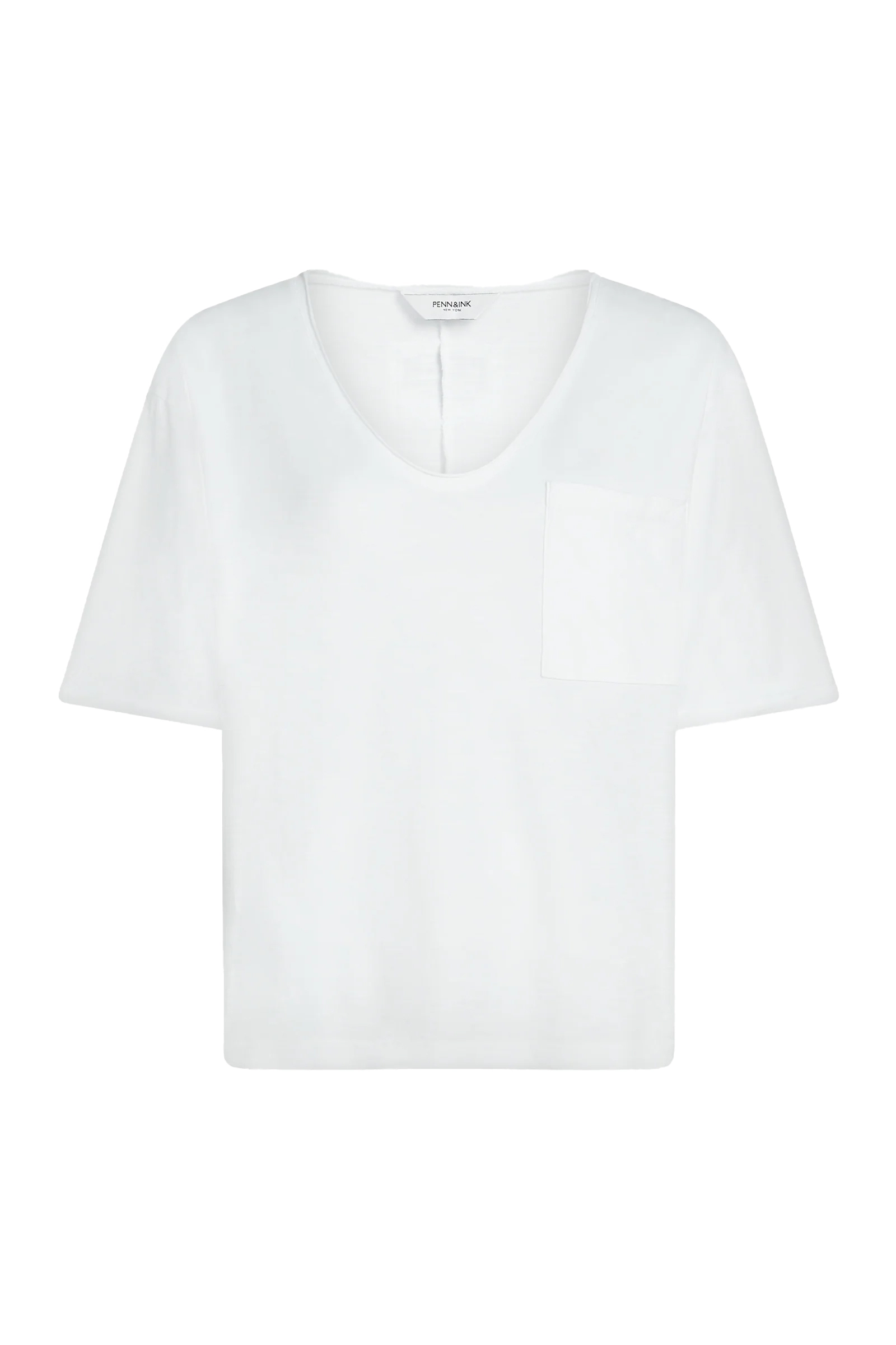 Dames t-shirt korte mouw ecru