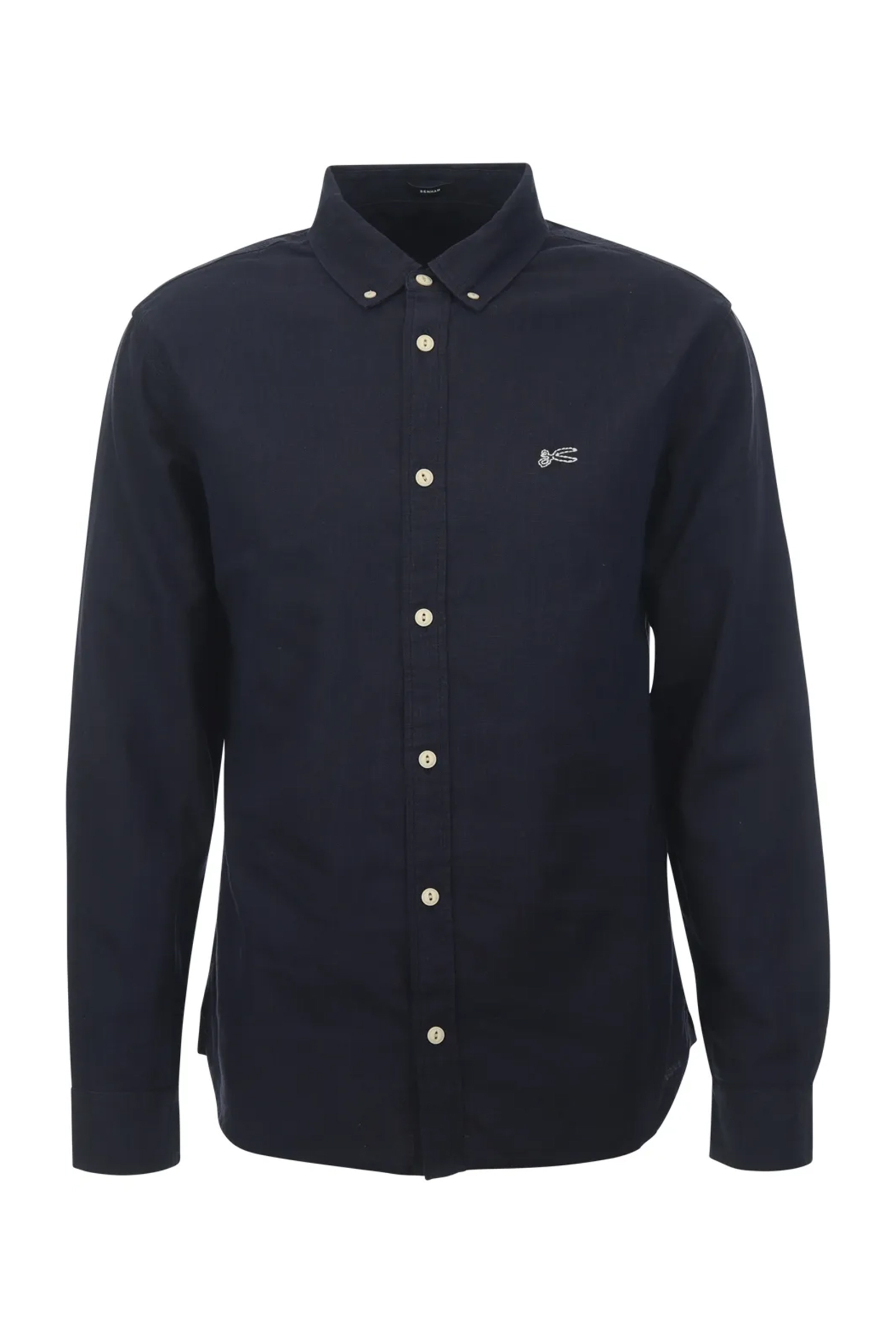 Heren overhemd lm casual blauw