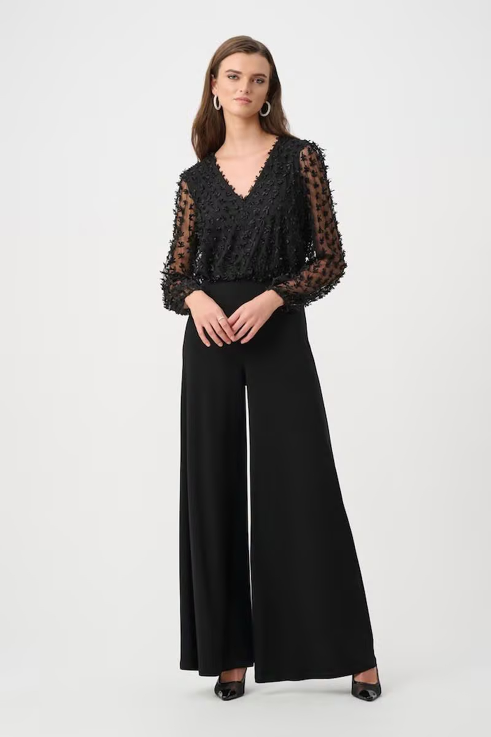 Dames jumpsuit/tuinbroek zwart