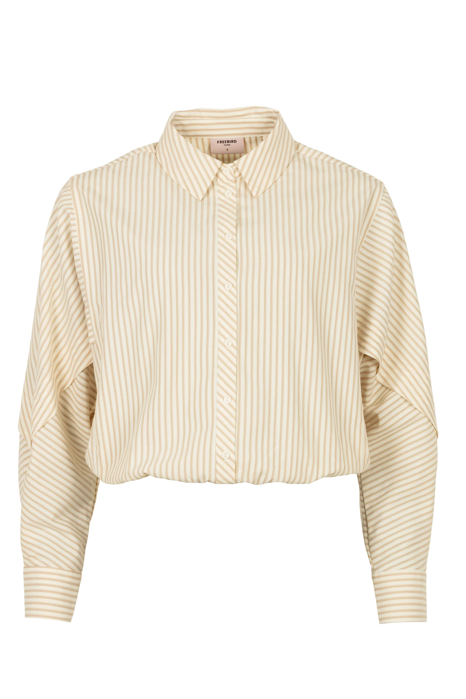 Dames blouse lange mouw ecru