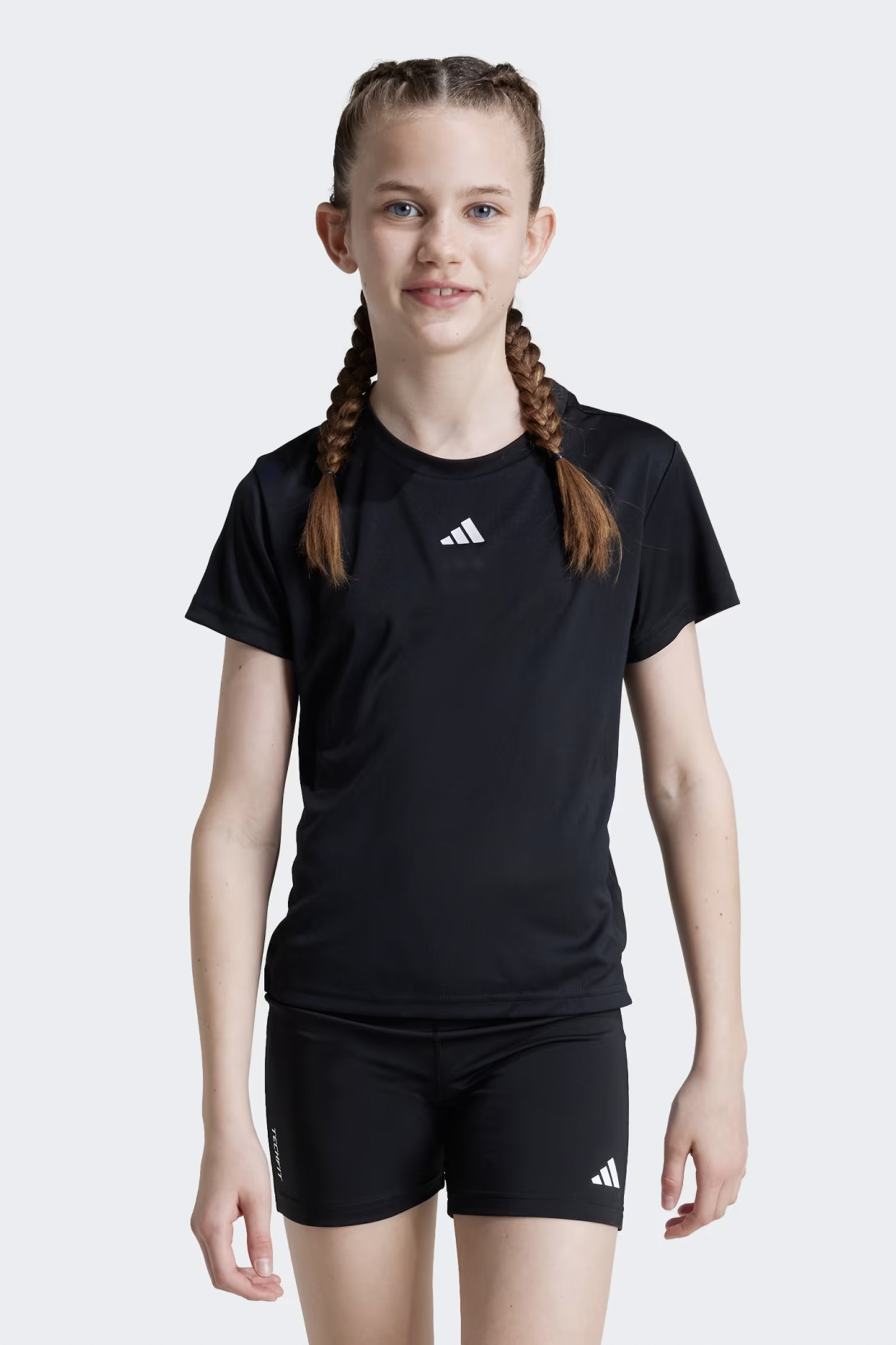 Fitness jongens t-shirt km grijs