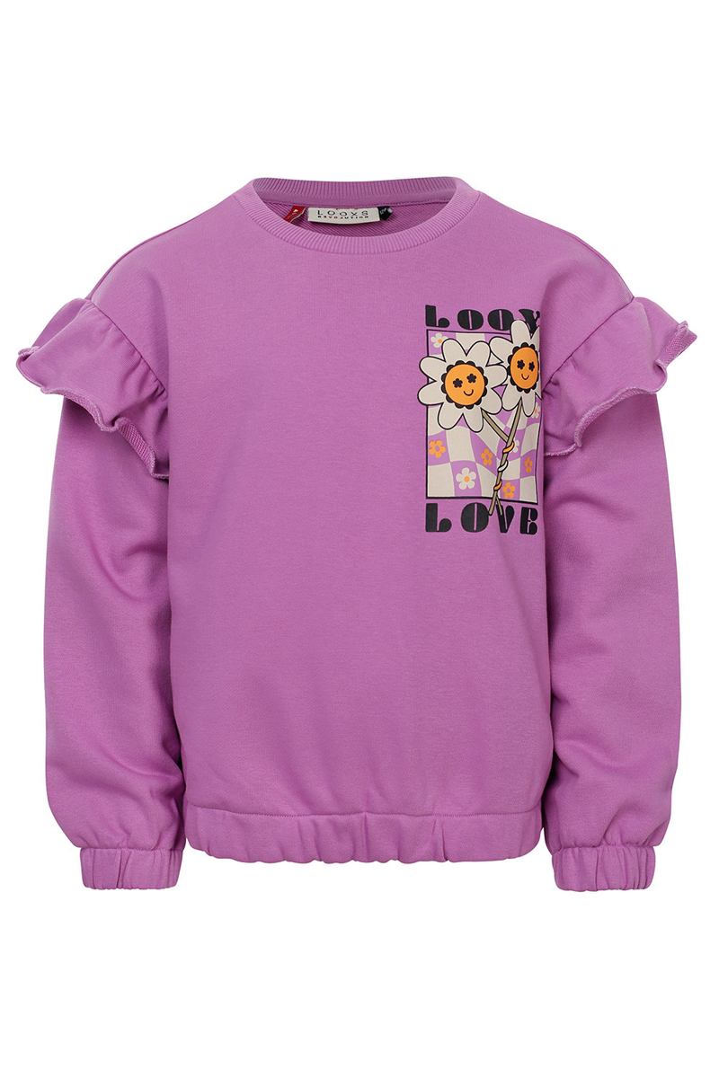 LOOXS LITTLE Little sweater Paars-1 1