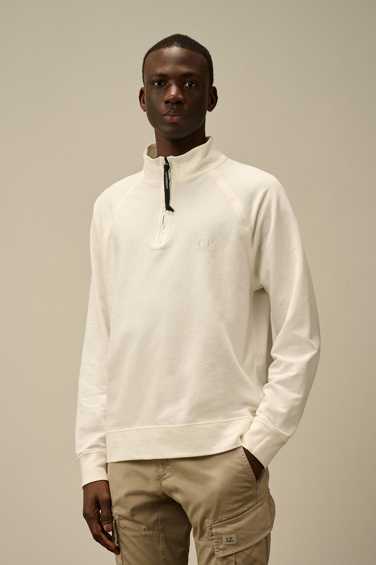 C.P. Company Light fleece Wit-1 2