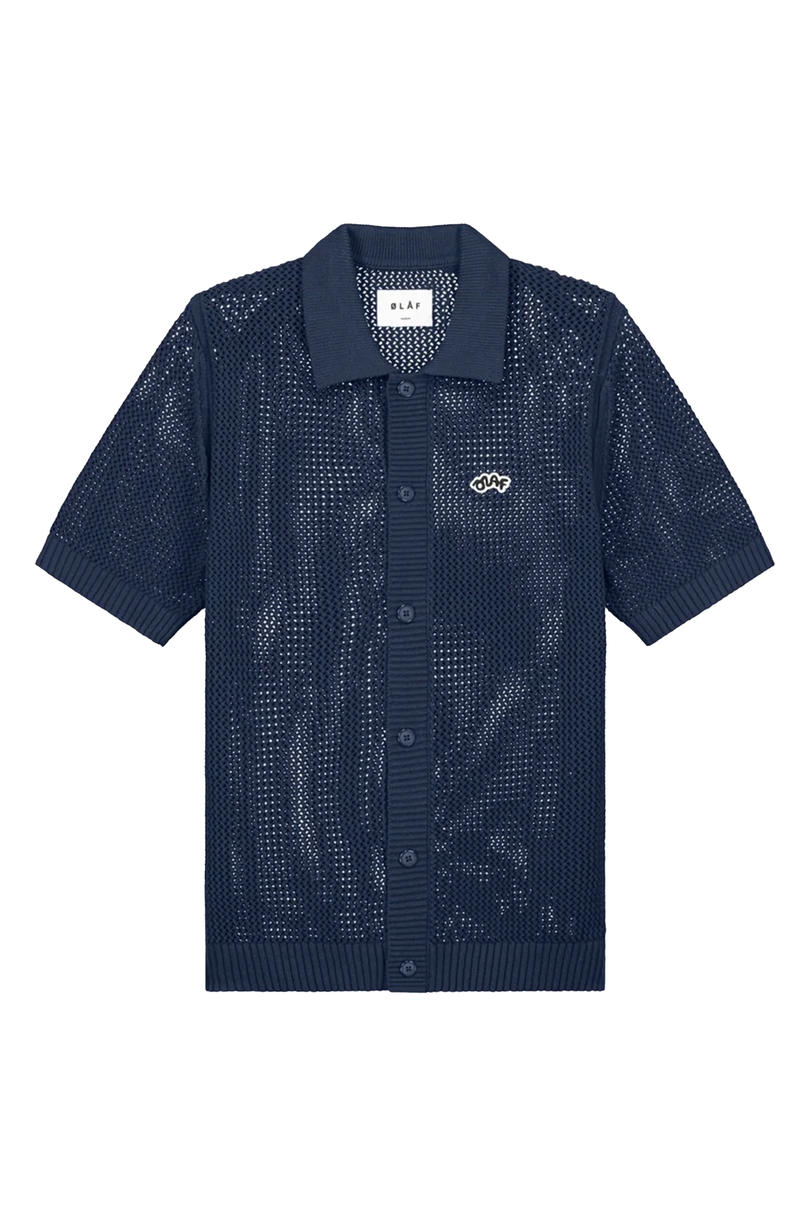 Heren polo korte mouw blauw