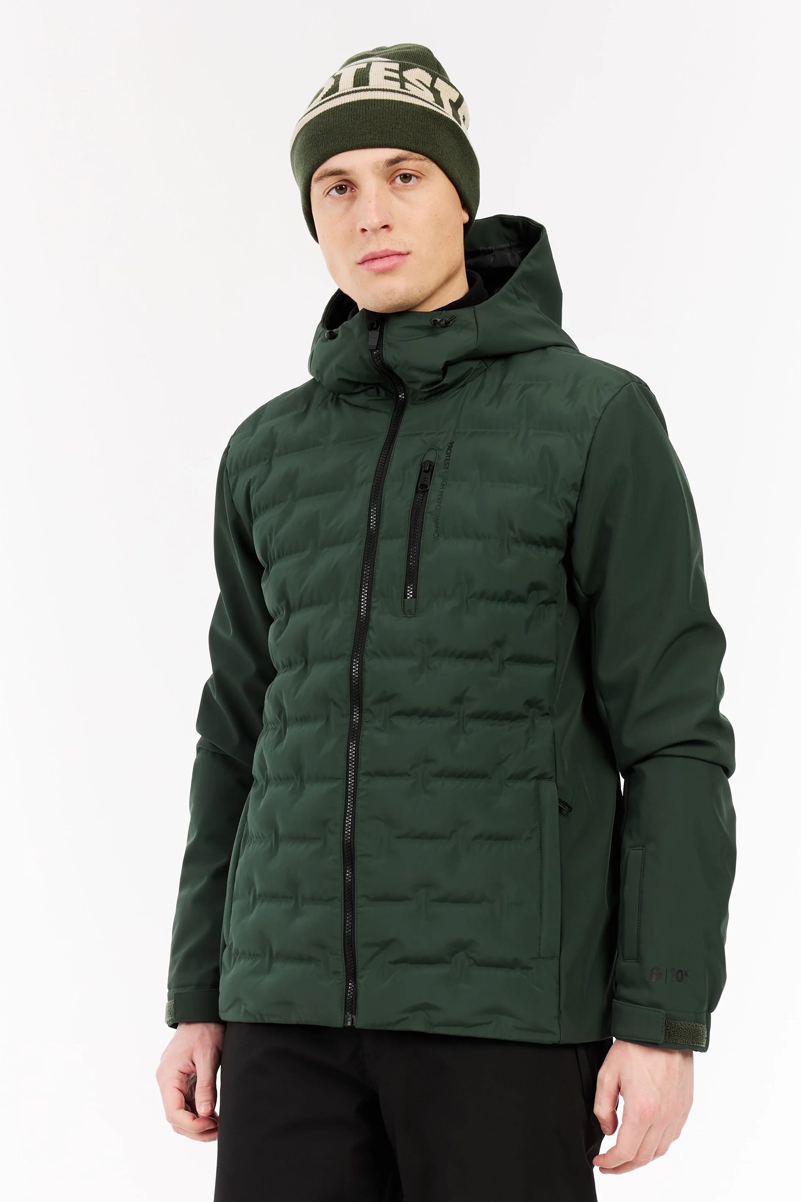 Wintersport heren jack groen