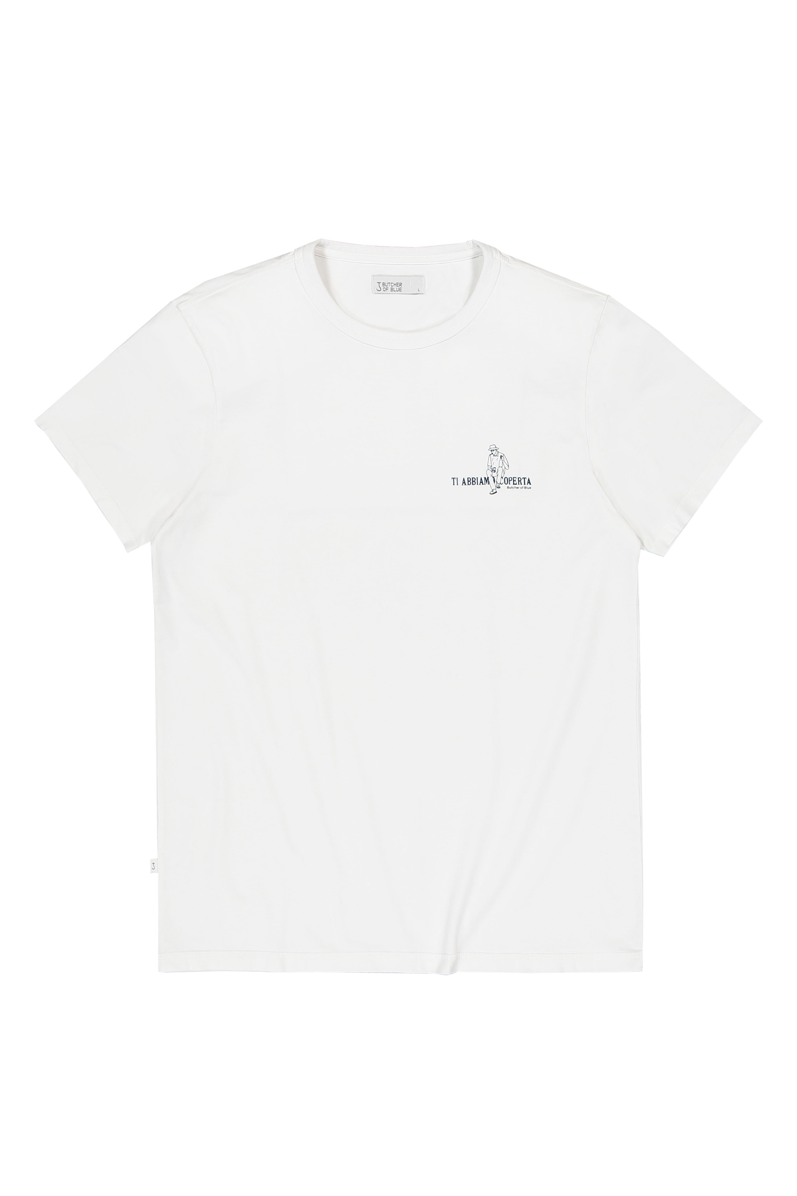 Heren t-shirt kortemouw ecru