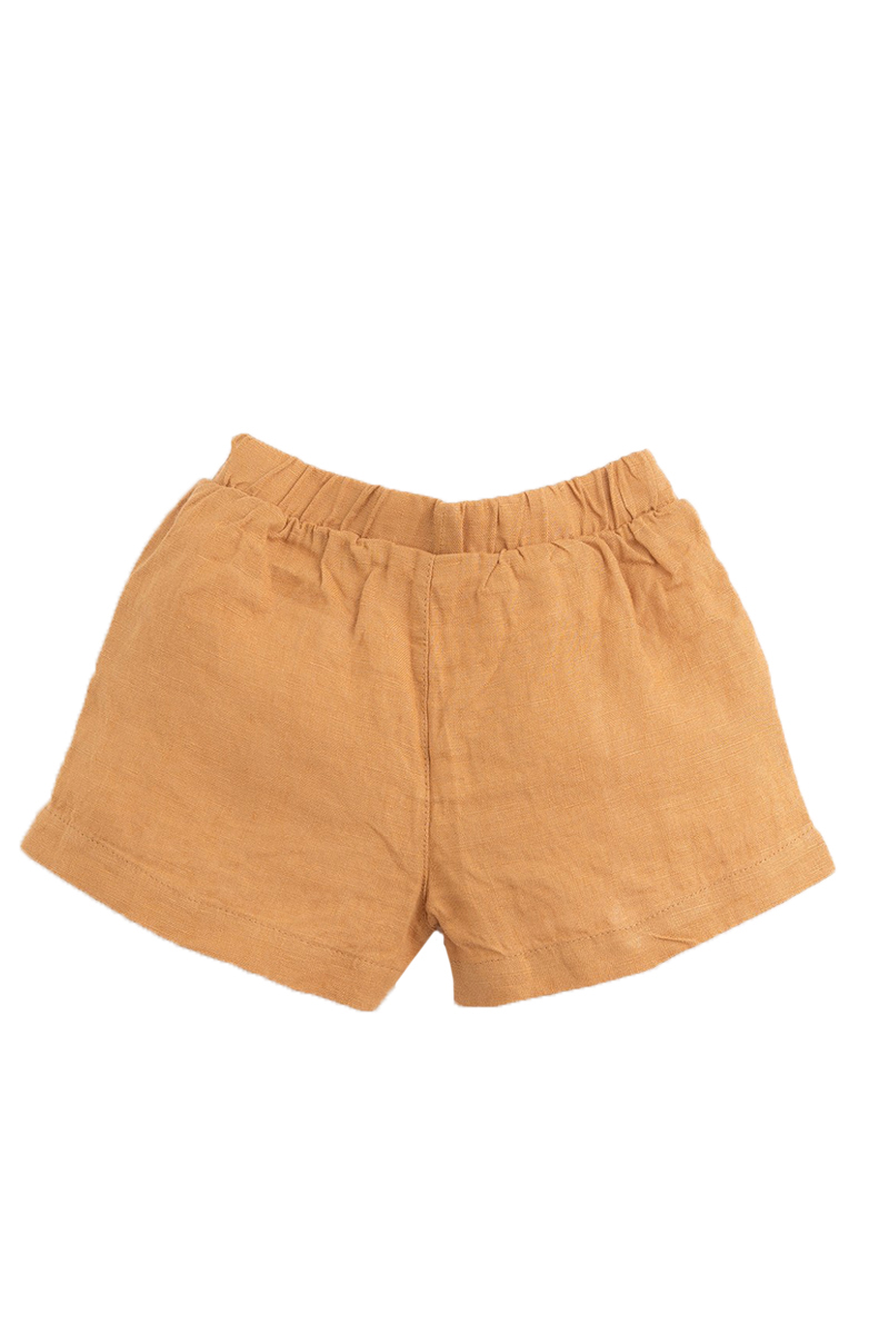 Play Up linen shorts Bruin/Beige-1 2