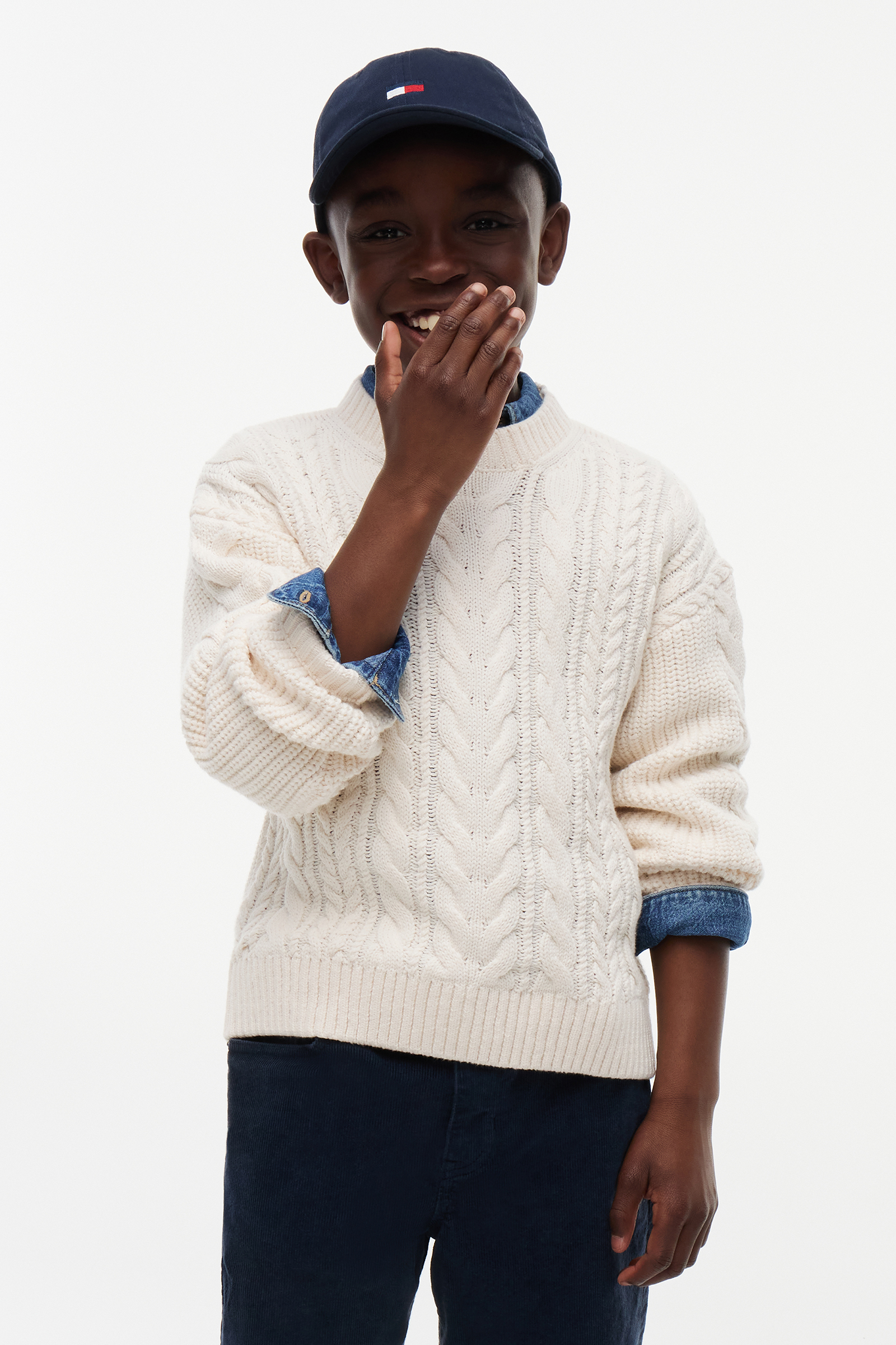 Jongens sweater ecru