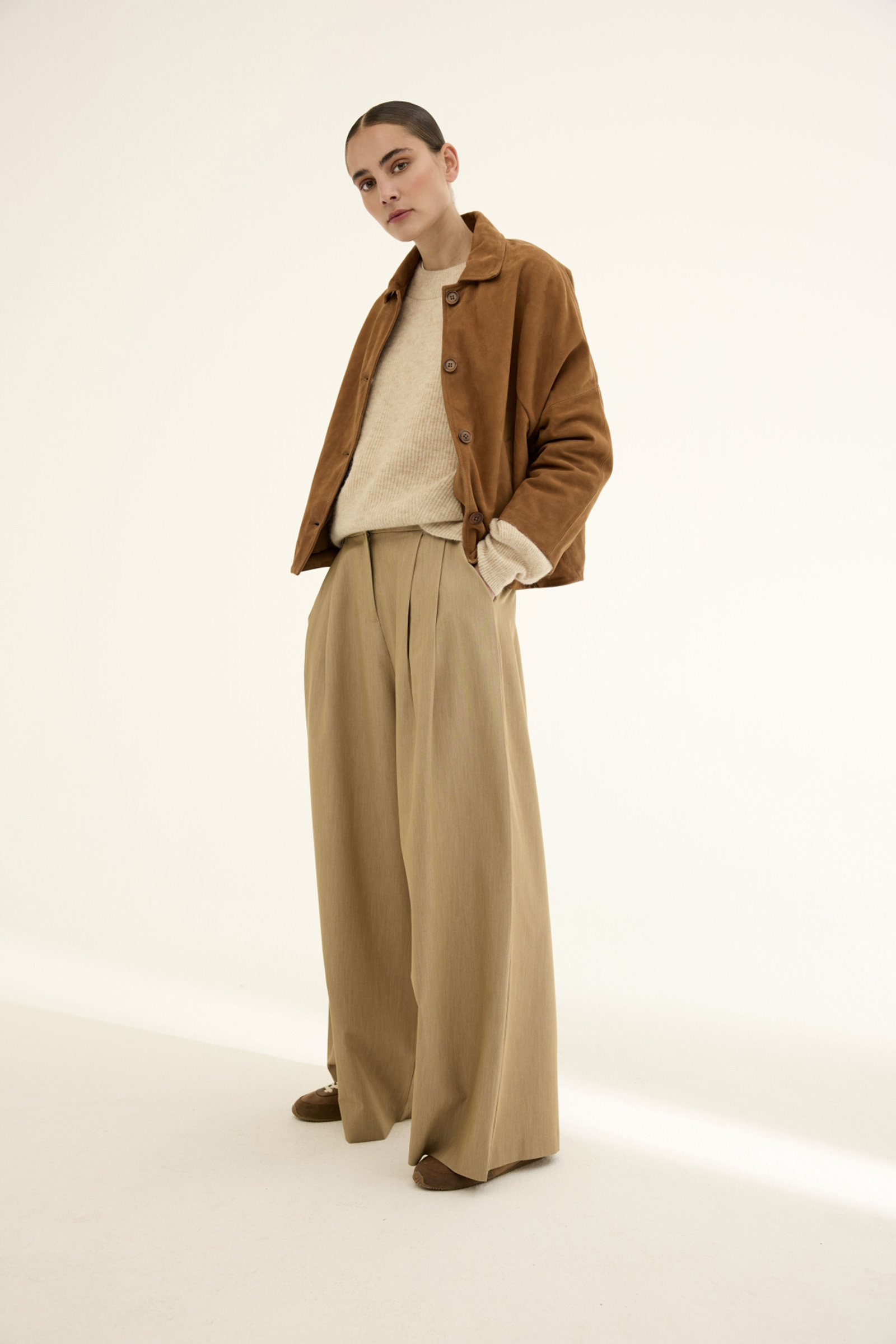 Dames broek bruin