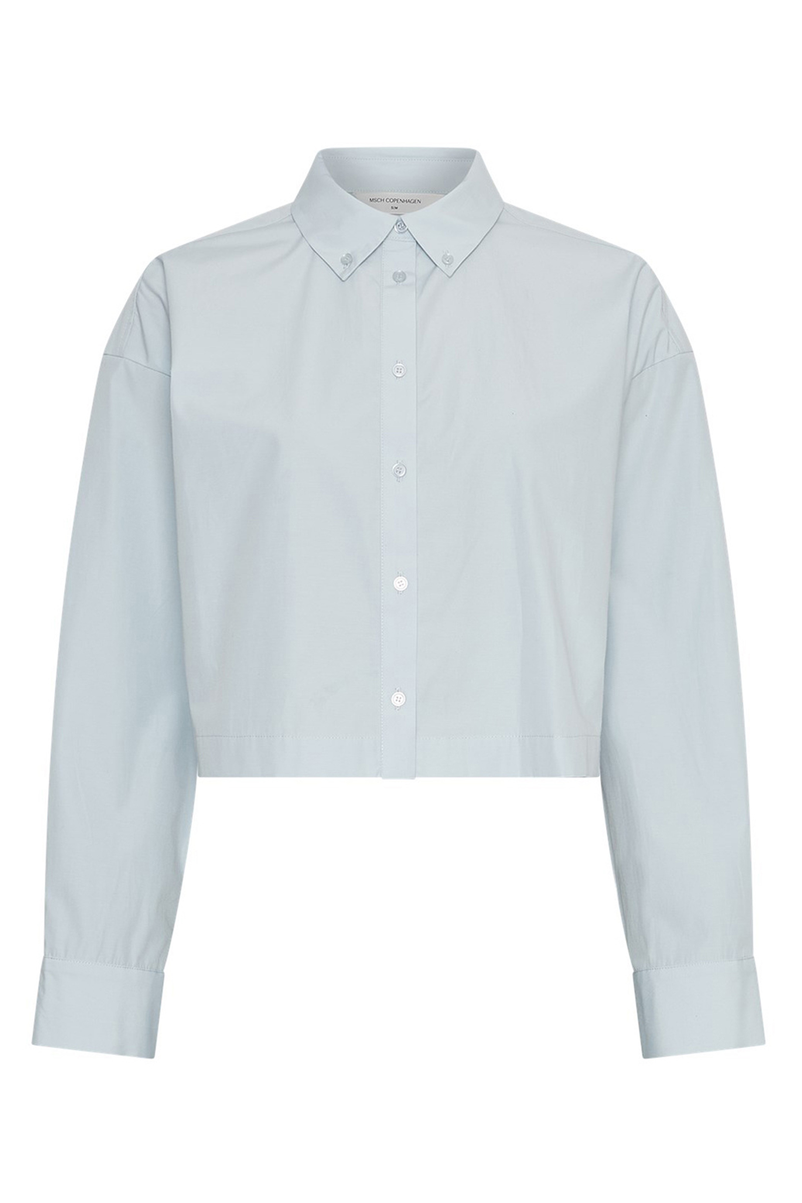 Dames blouse lange mouw blauw