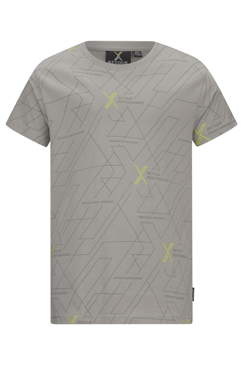 Jongens t-shirt korte mouw grijs
