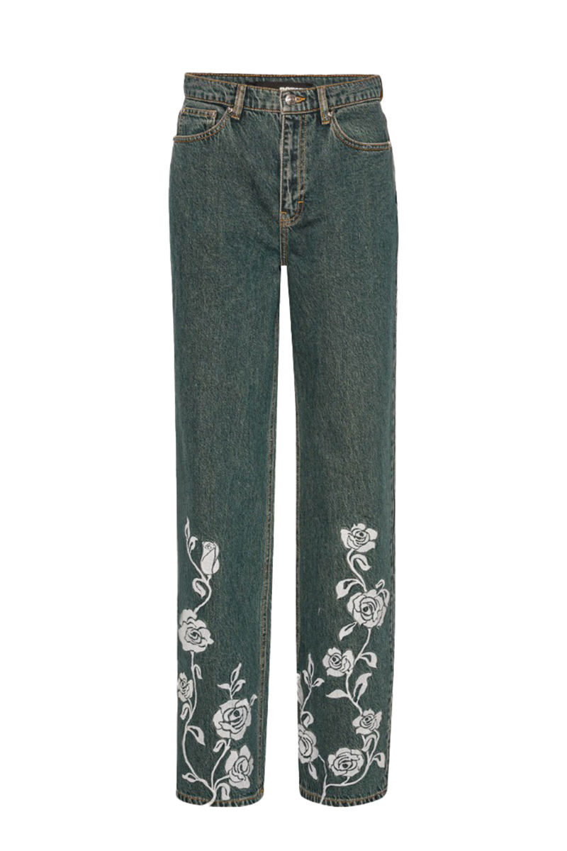 Rotate Betty Straight legged jeans Blauw-1 1