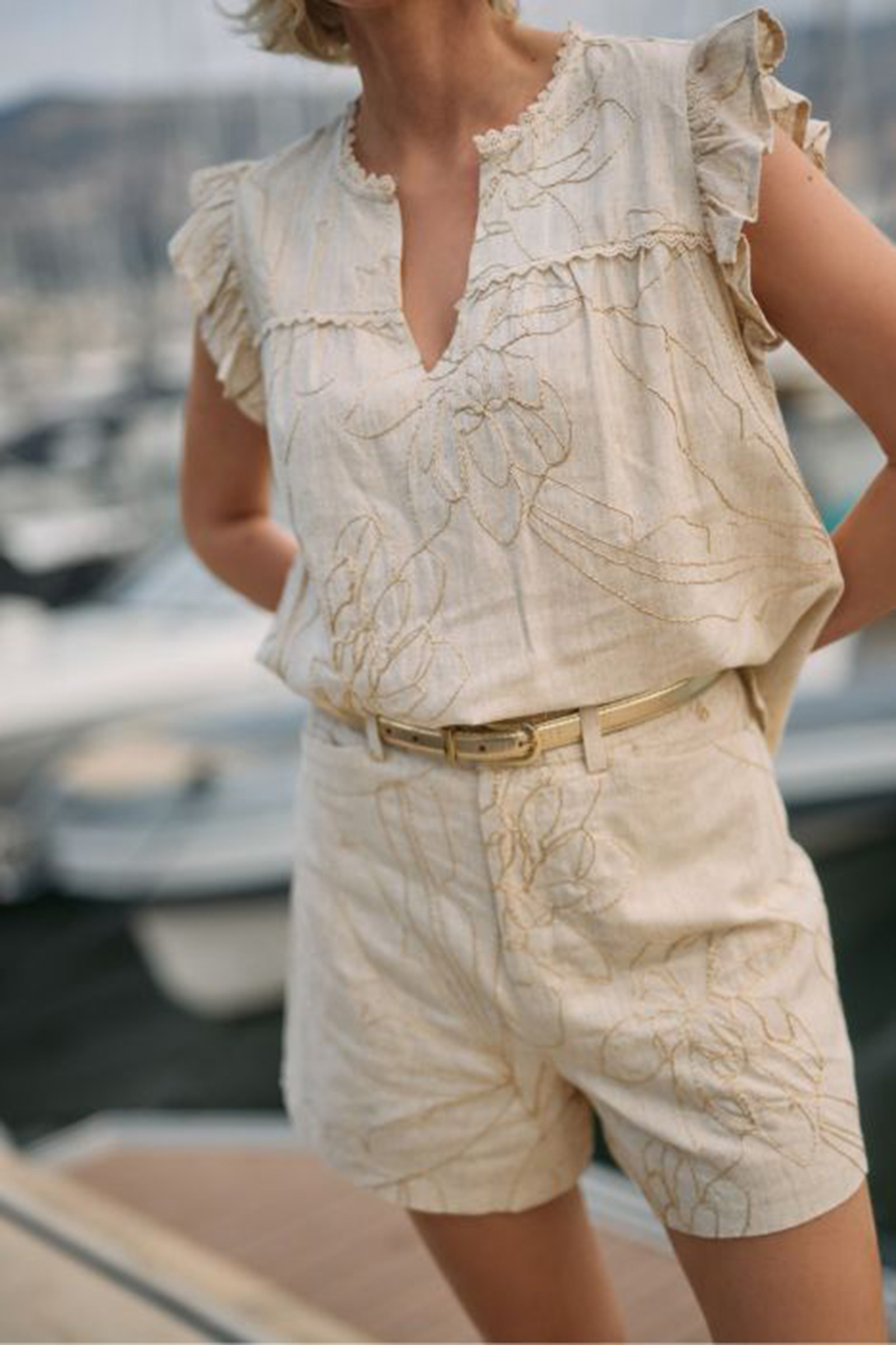 Dames broek bruin
