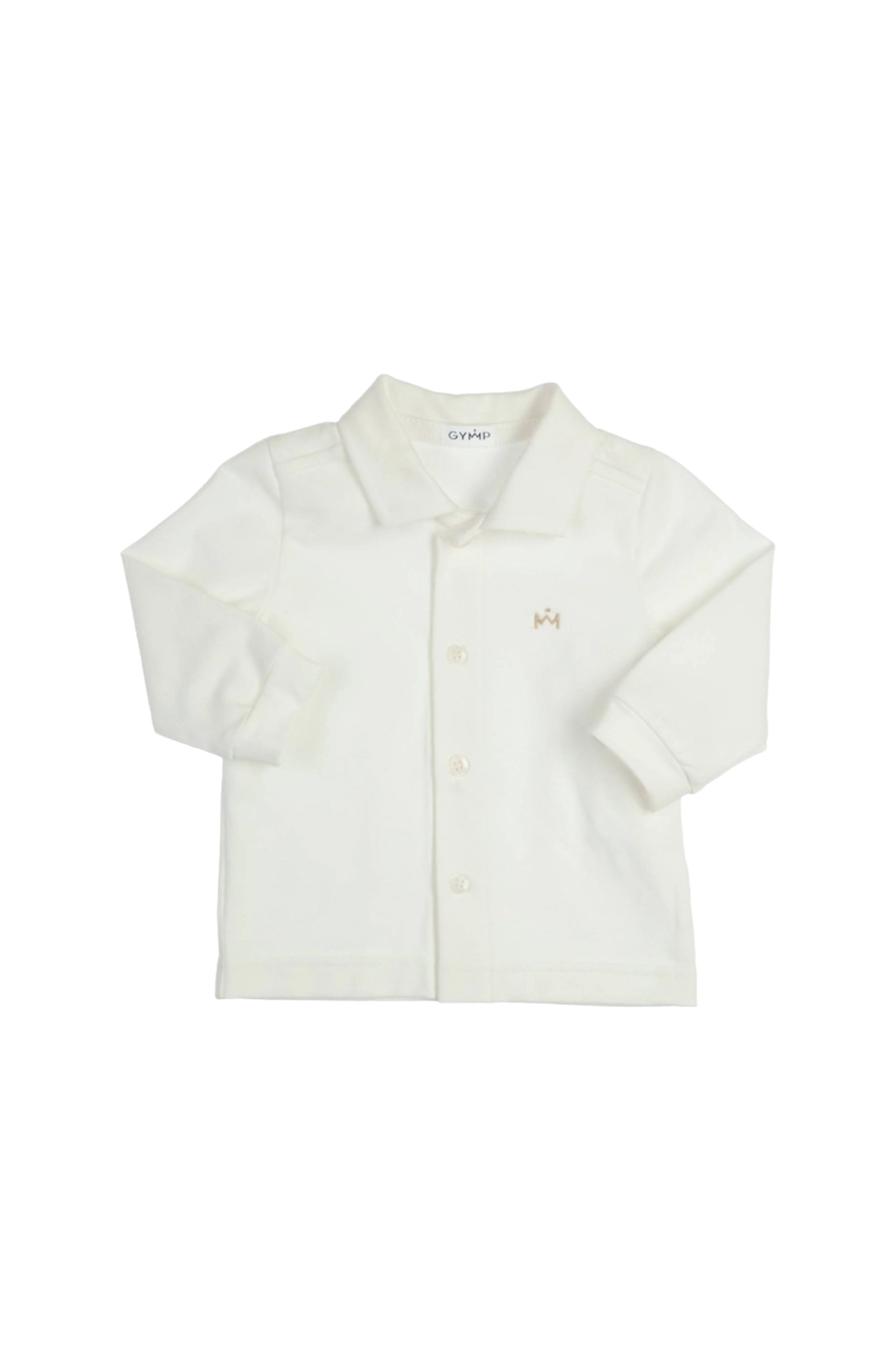 Baby blouse/overhemd ecru