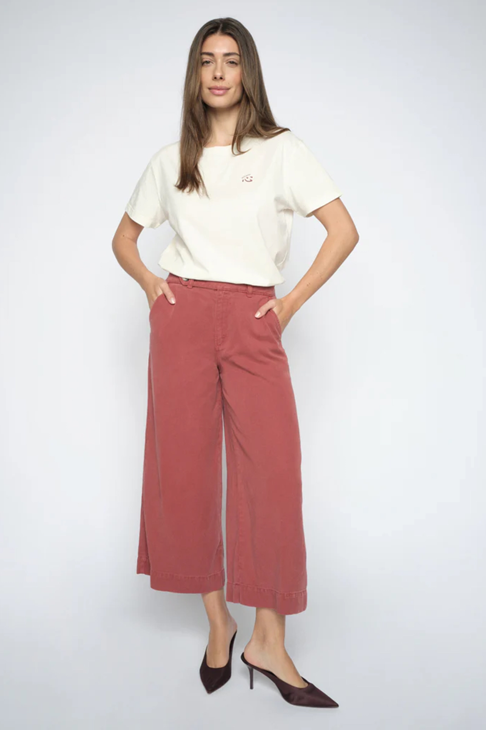 Dames broek rood