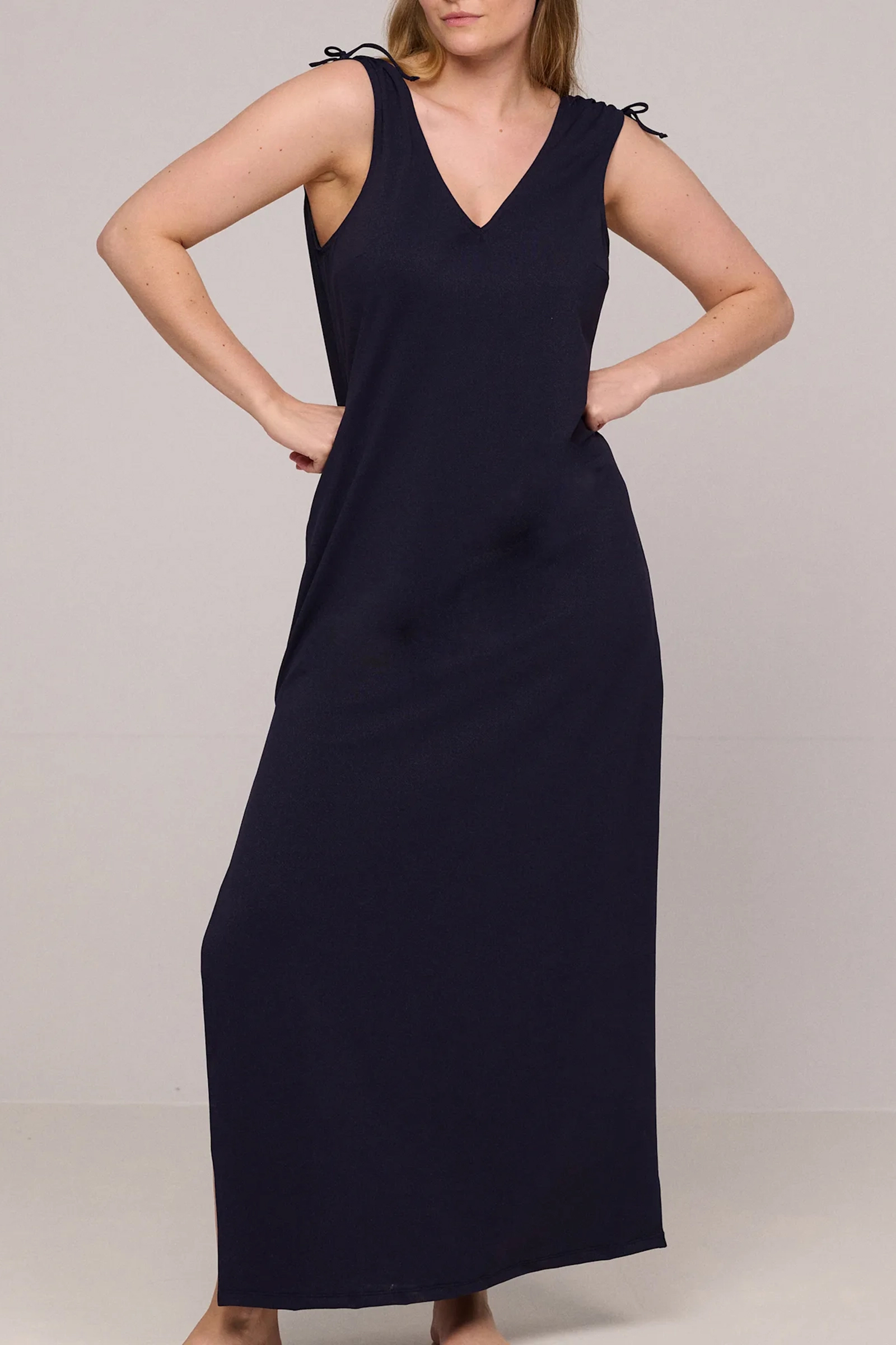 Bad/beach dames jurkje strand blauw