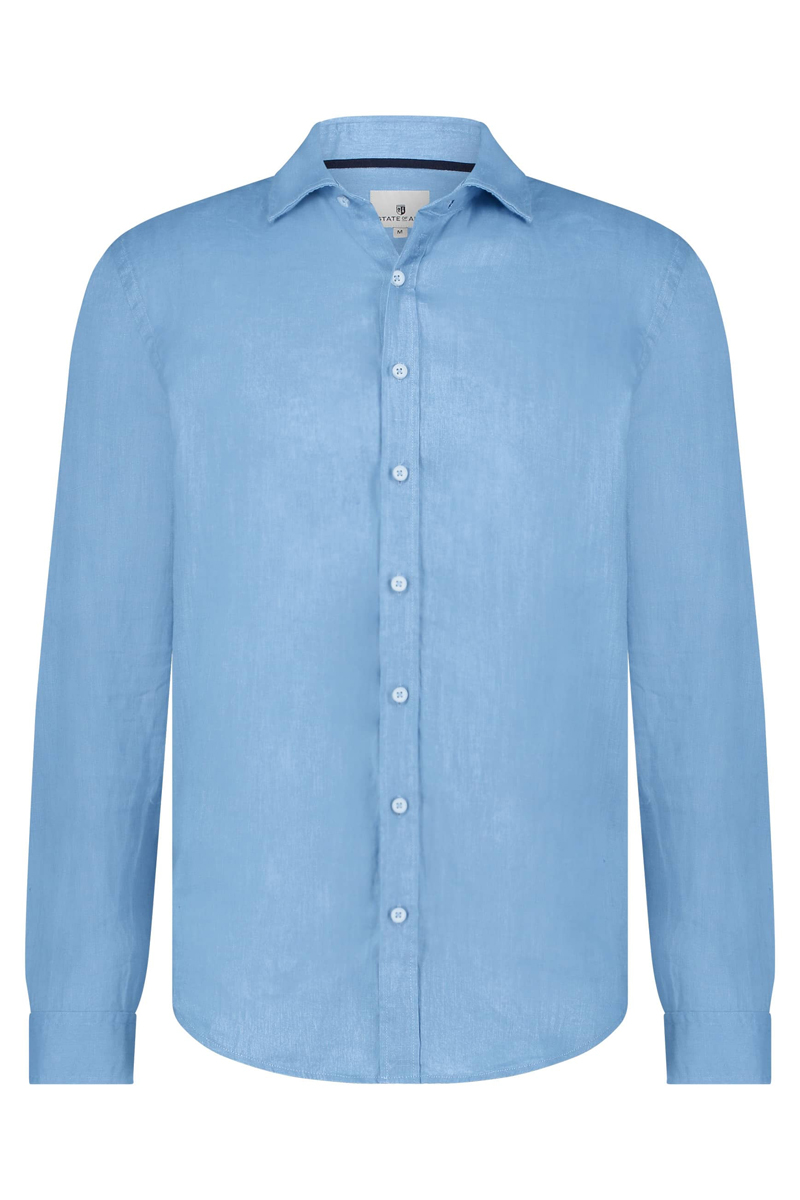 State of Art Shirt LS Plain LI - grijsblauw 1