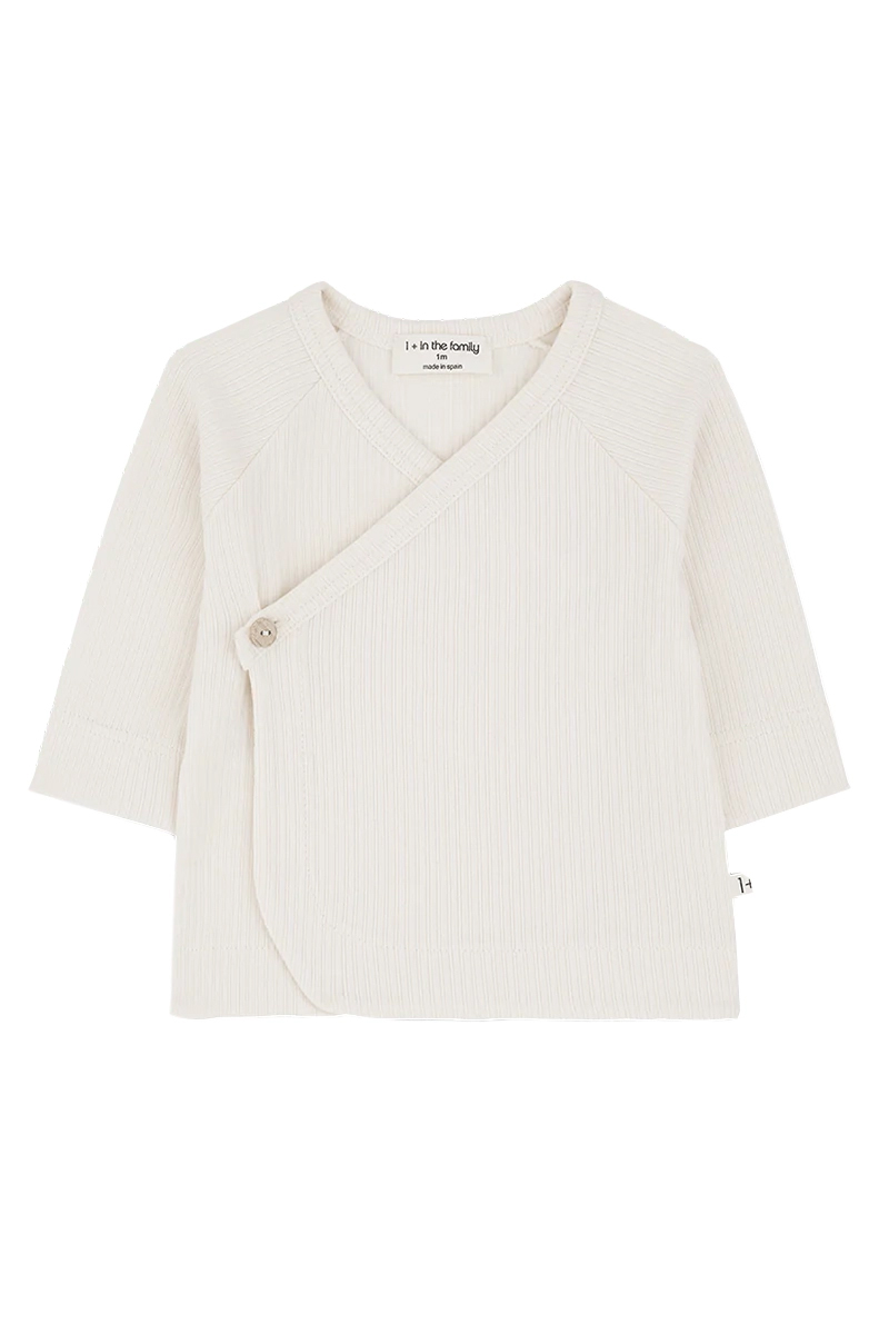Baby t-shirt lange mouw ecru