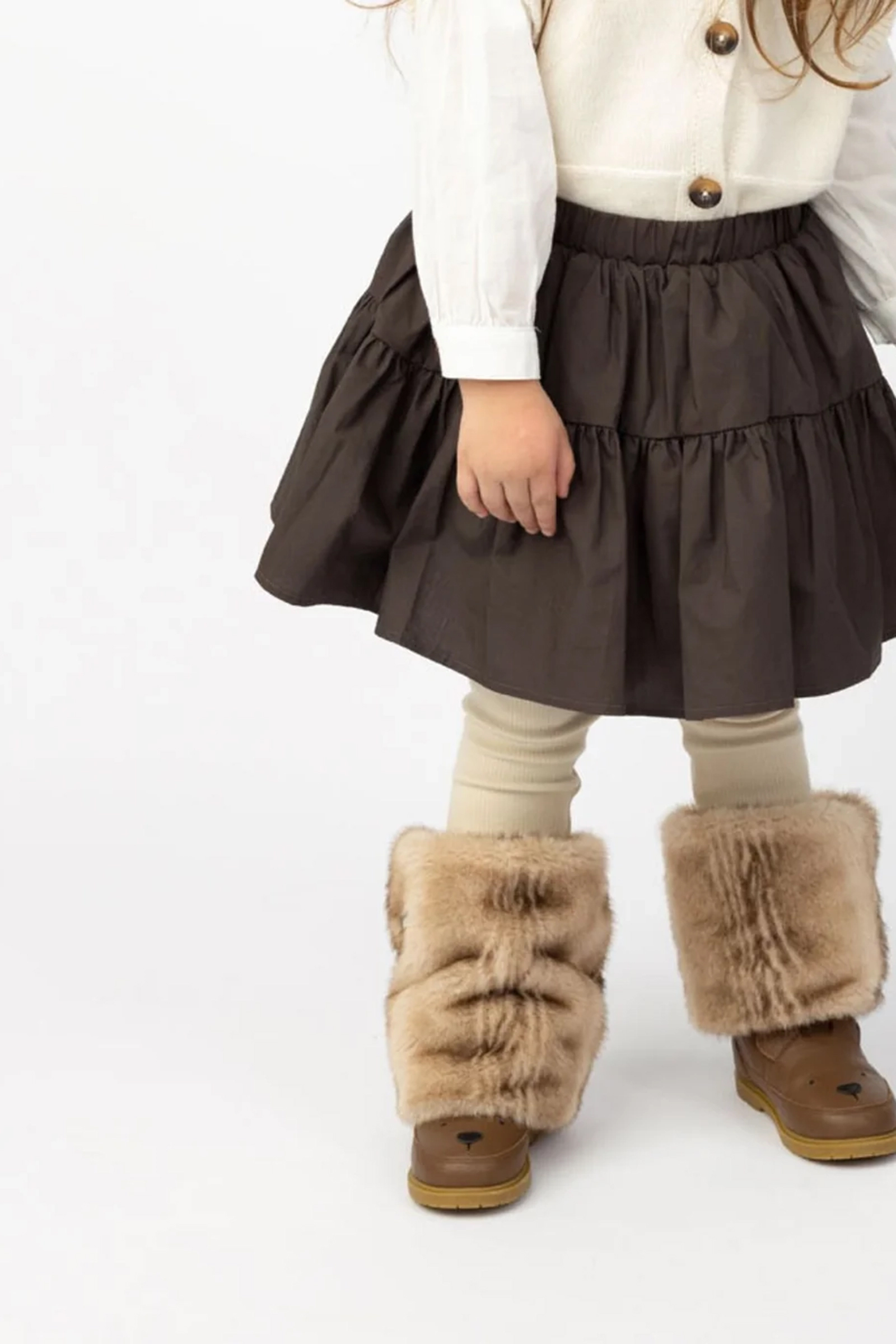 Meisjes rok bruin