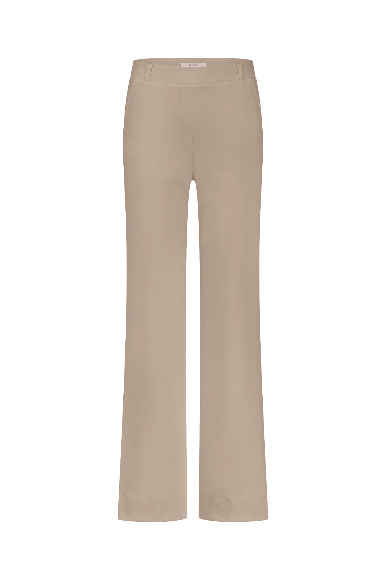 Studio Anneloes Lexie bonded trousers bruin/beige-1 1