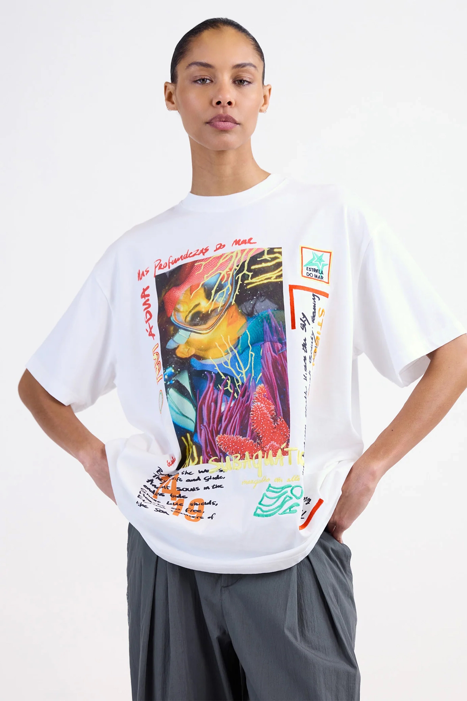 Dames t-shirt korte mouw wit