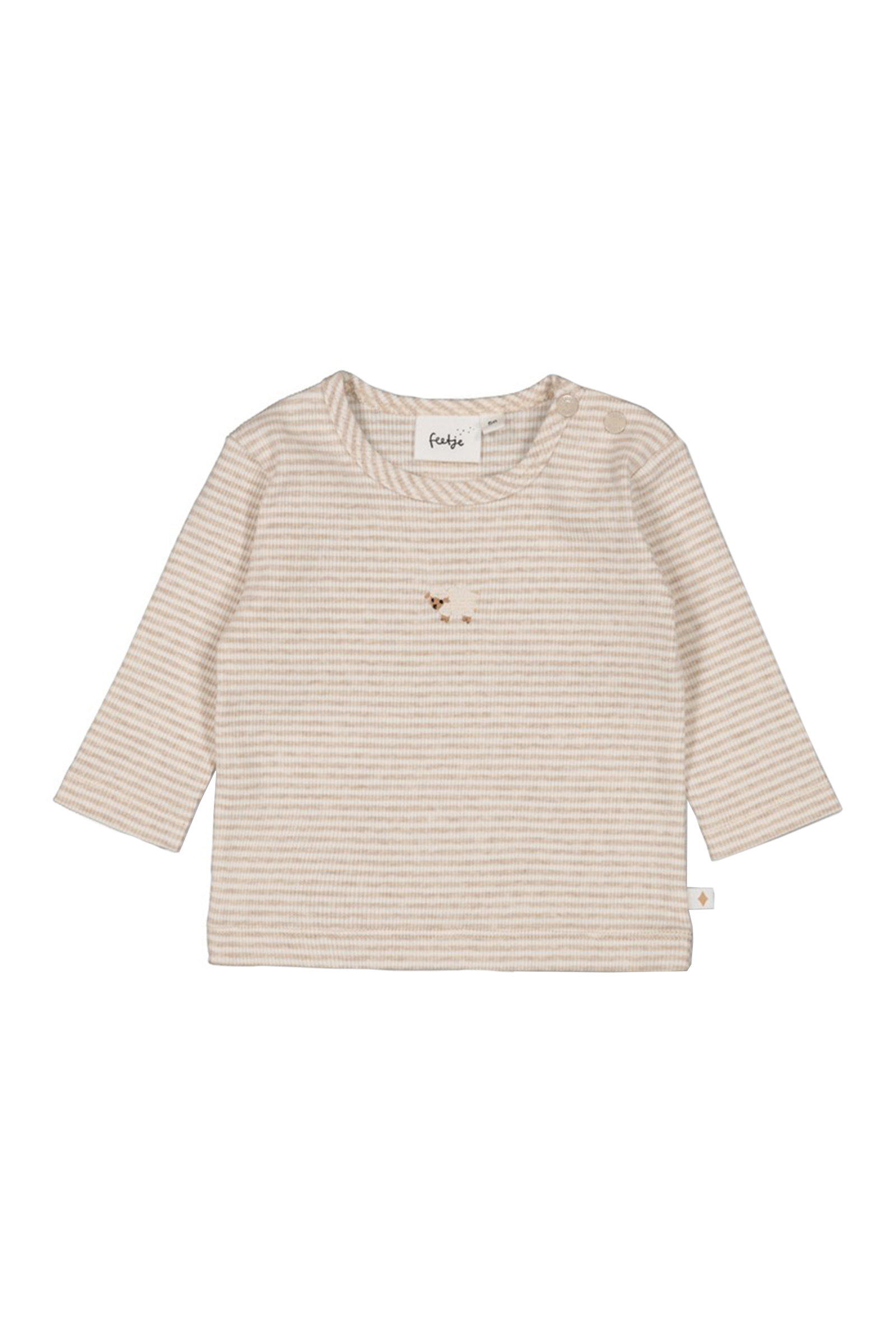 Baby t-shirt lange mouw bruin