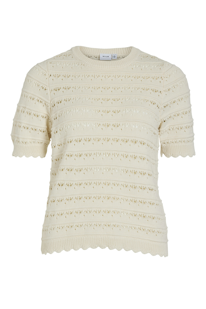 Dames t-shirt korte mouw bruin