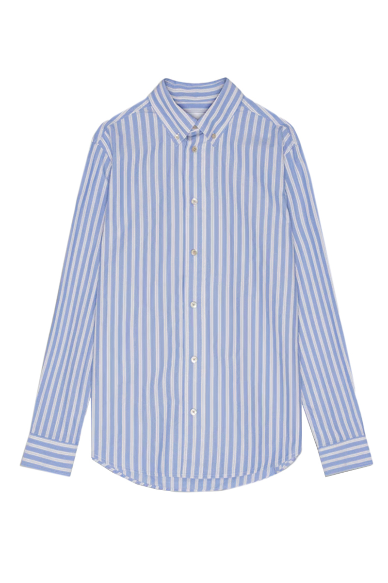 Heren overhemd lm casual blauw