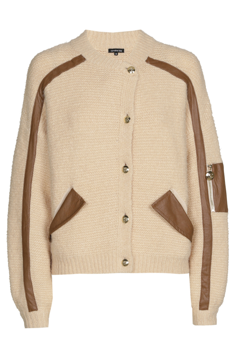 Dames vest bruin