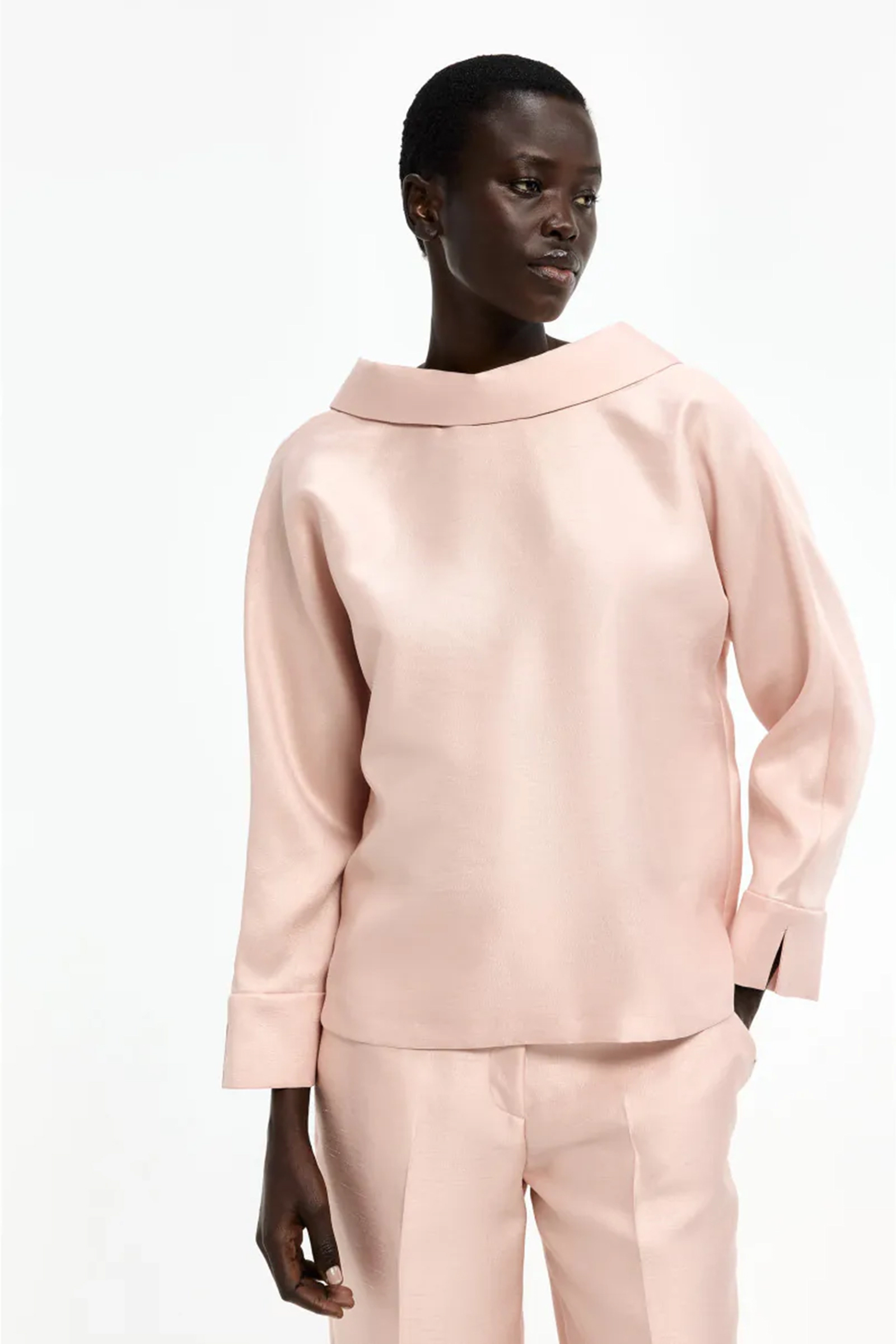 Dames blouse korte mouw rood