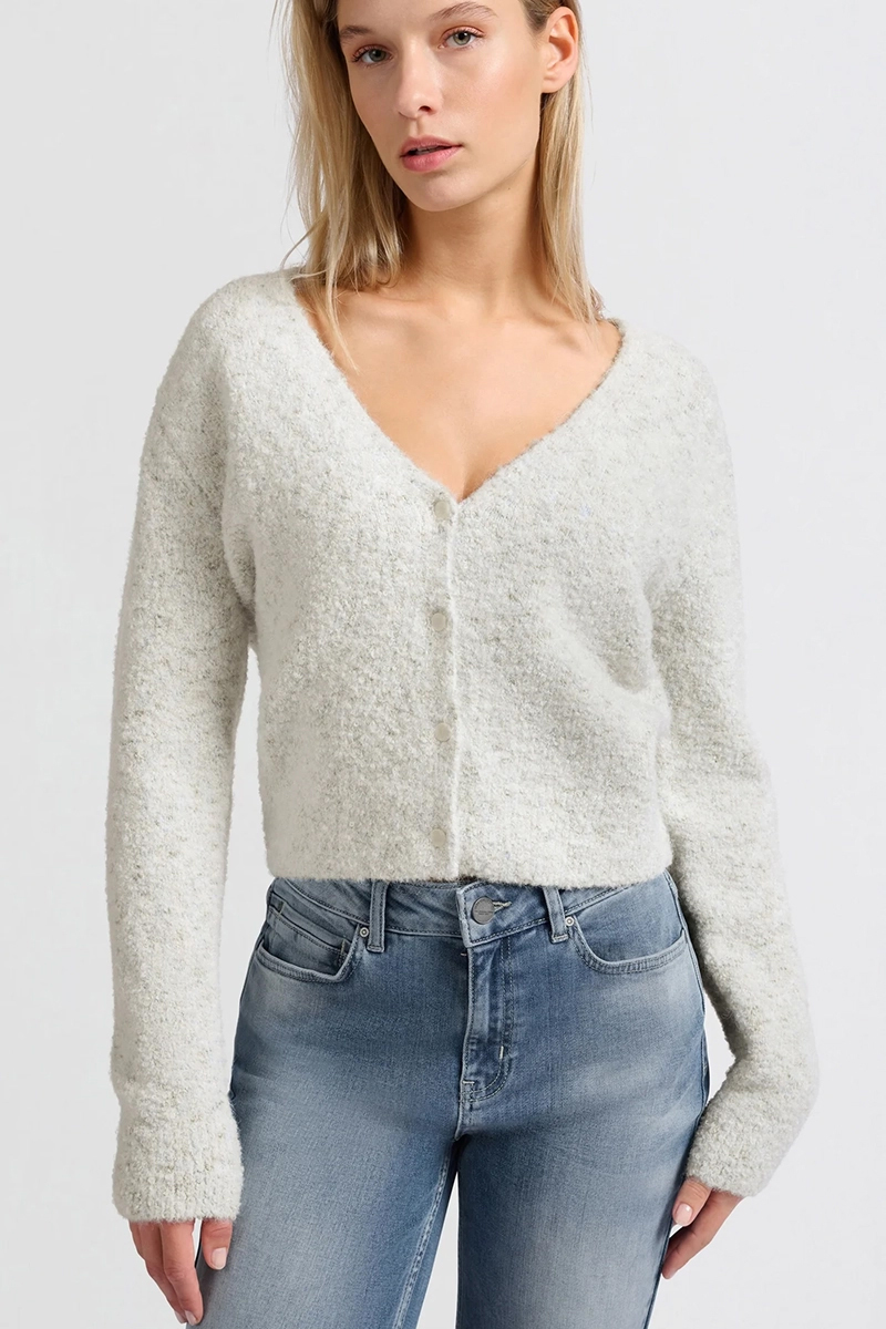 Dames vest ecru