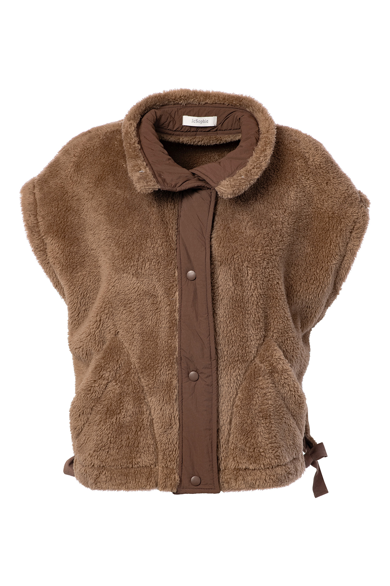 Dames gilet bruin