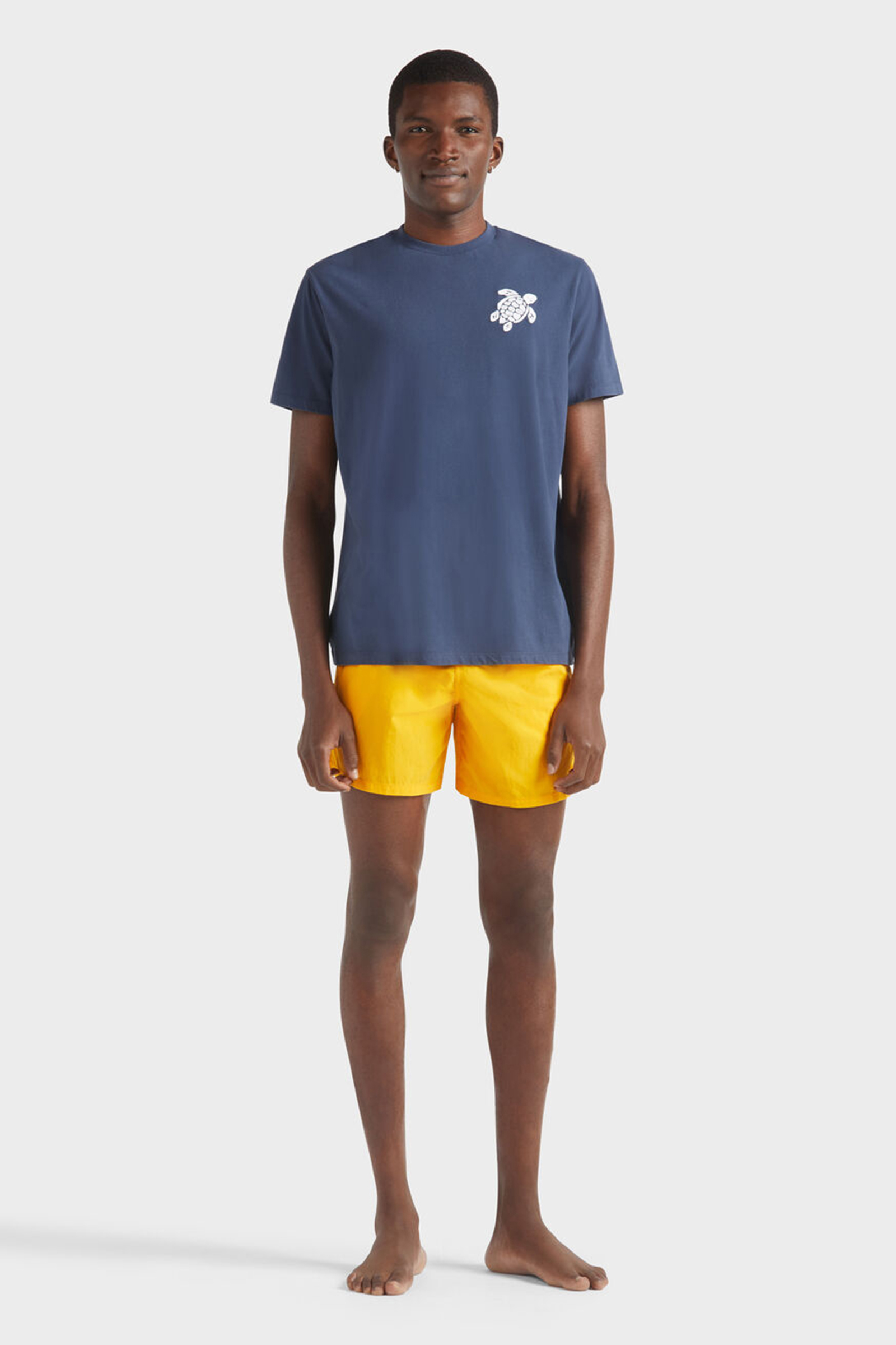 Heren t-shirt kortemouw blauw