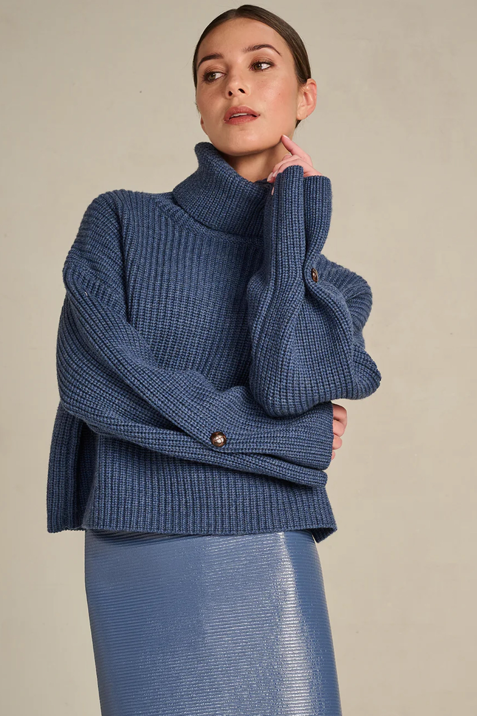 Dames trui blauw