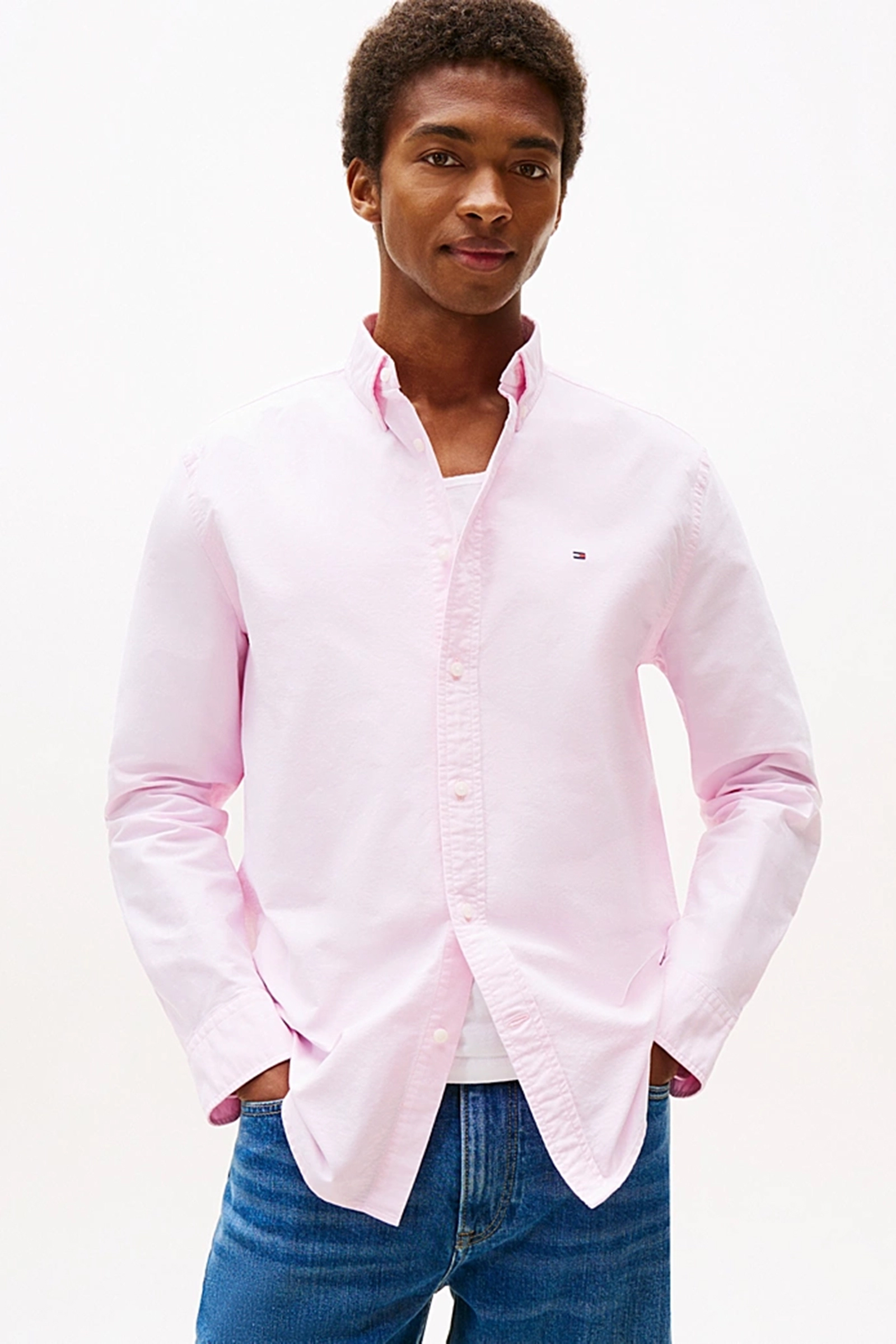 Heren overhemd lm casual rose