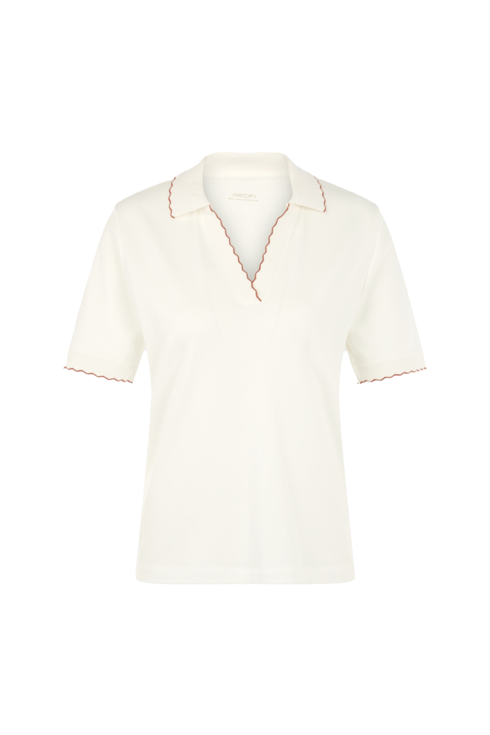 Dames polo ecru