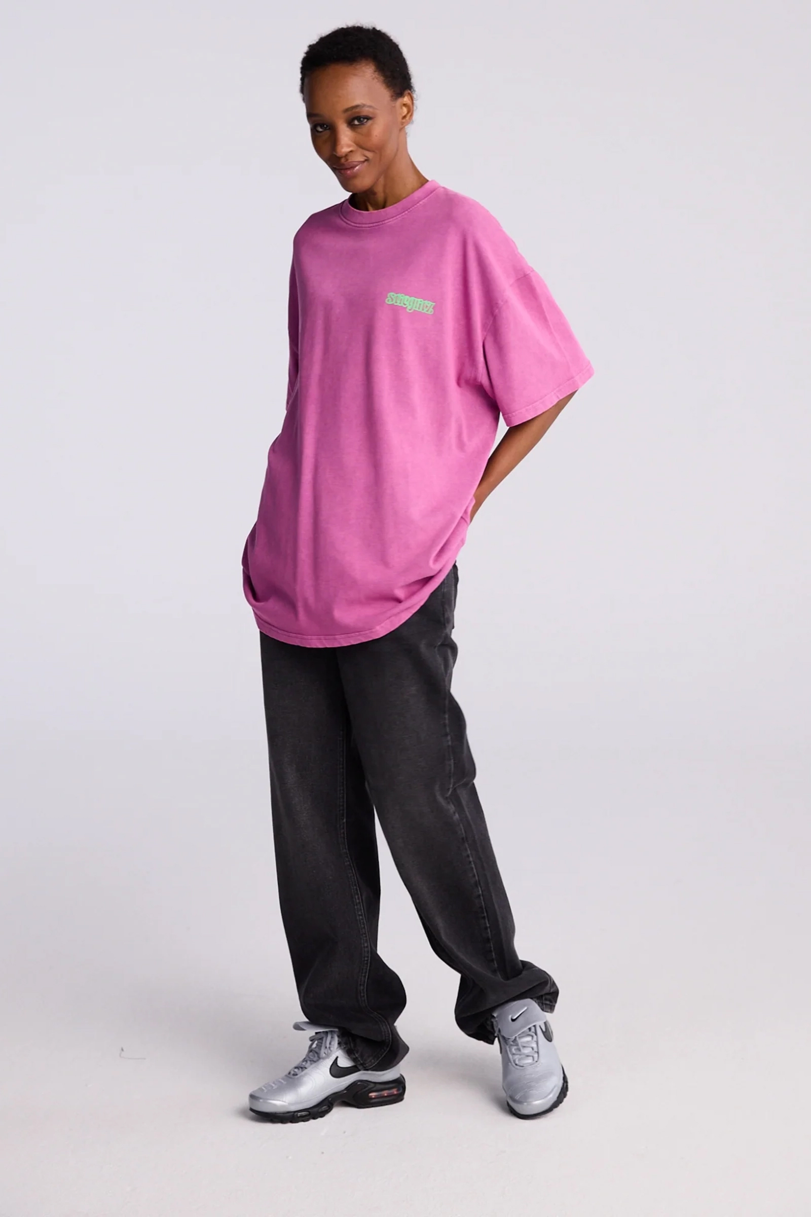 Dames t-shirt korte mouw rose
