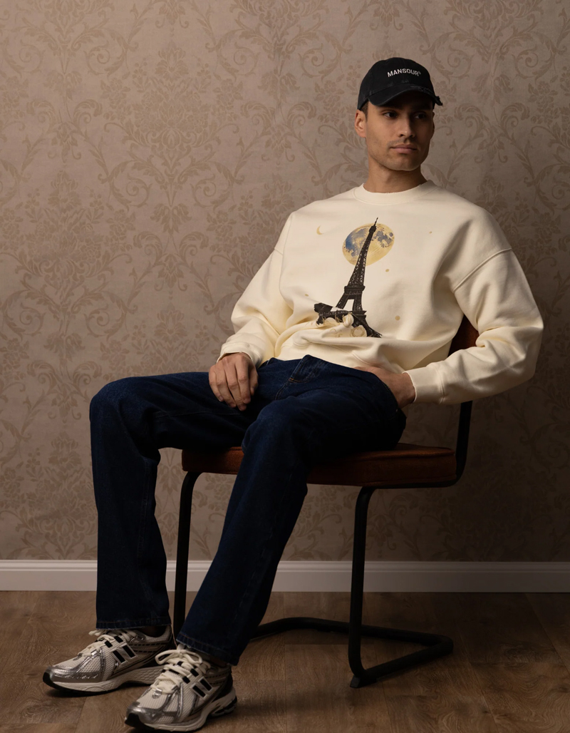Mansour EIGFEL SWEATER VINTAGE WHITE Ecru-1 3