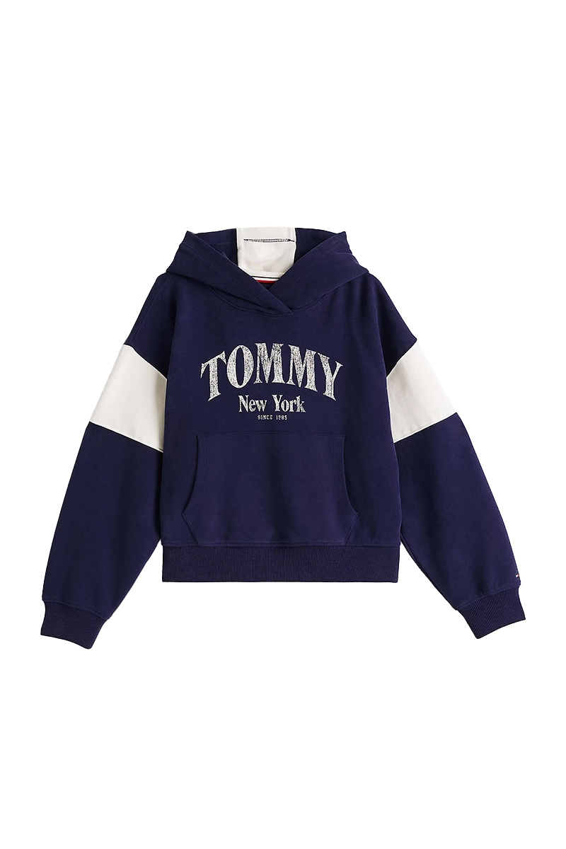 Tommy Hilfiger Varsity colorblock hoodie Blauw-1 1