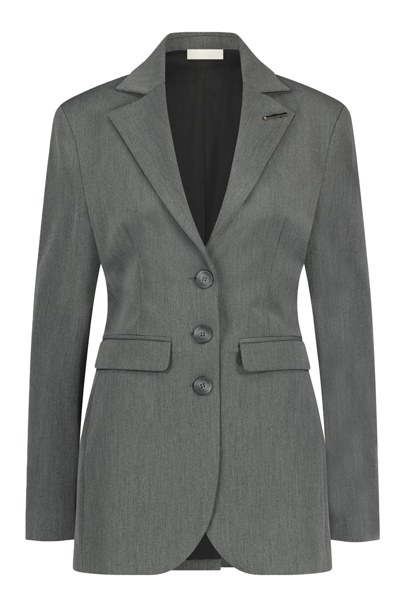 Dames blazer grijs