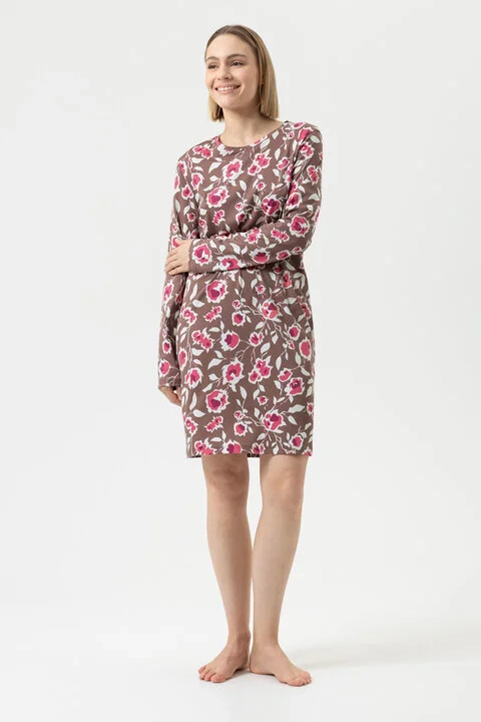 Nachtmode dames nachthemd   rose