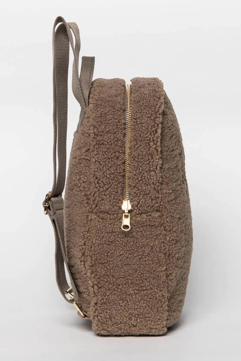 Studio Noos teddy mini backpack bruin/beige-1 3